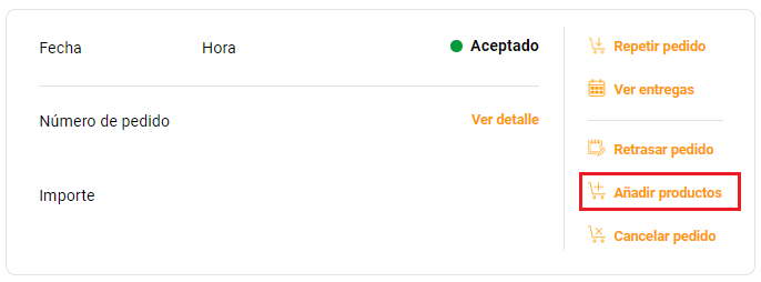 Añadir productos TOL