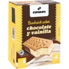 Sándwich de Vainilla y Chocolate 6 Unidades