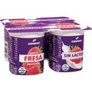 Yogur Sabor Fresa sin Lactosa P-4 unidades