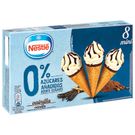 Mini Conos de Vainilla s/Azúcar 8 Unidades