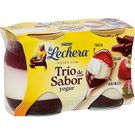 Yogur Trio de Sabor con Fresa y Chocolate