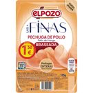 Pechuga de Pollo Braseado Finas Lonchas