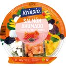 Ensalada Salmón Queso Cabra y Mango