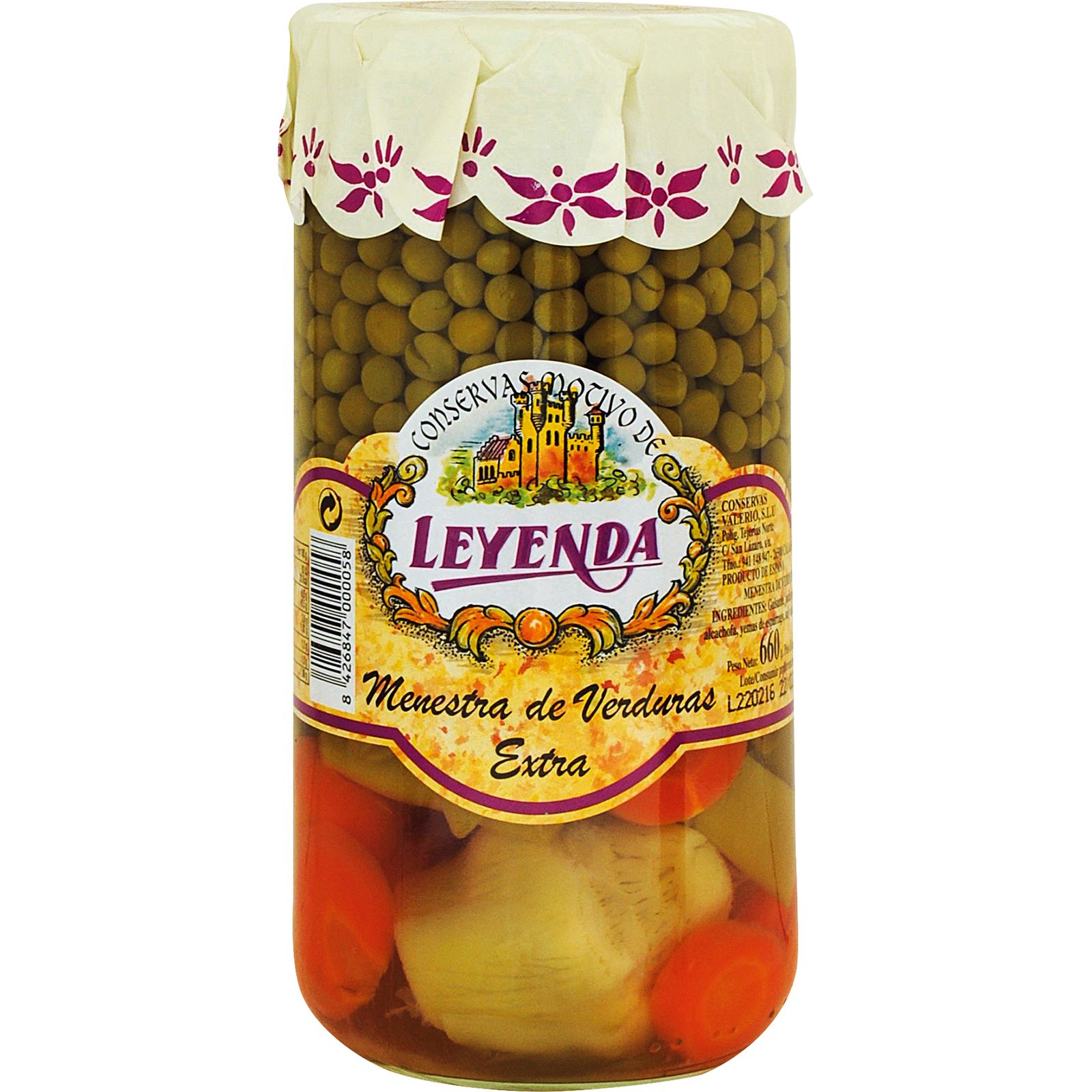 Menestra Verduras Frasco