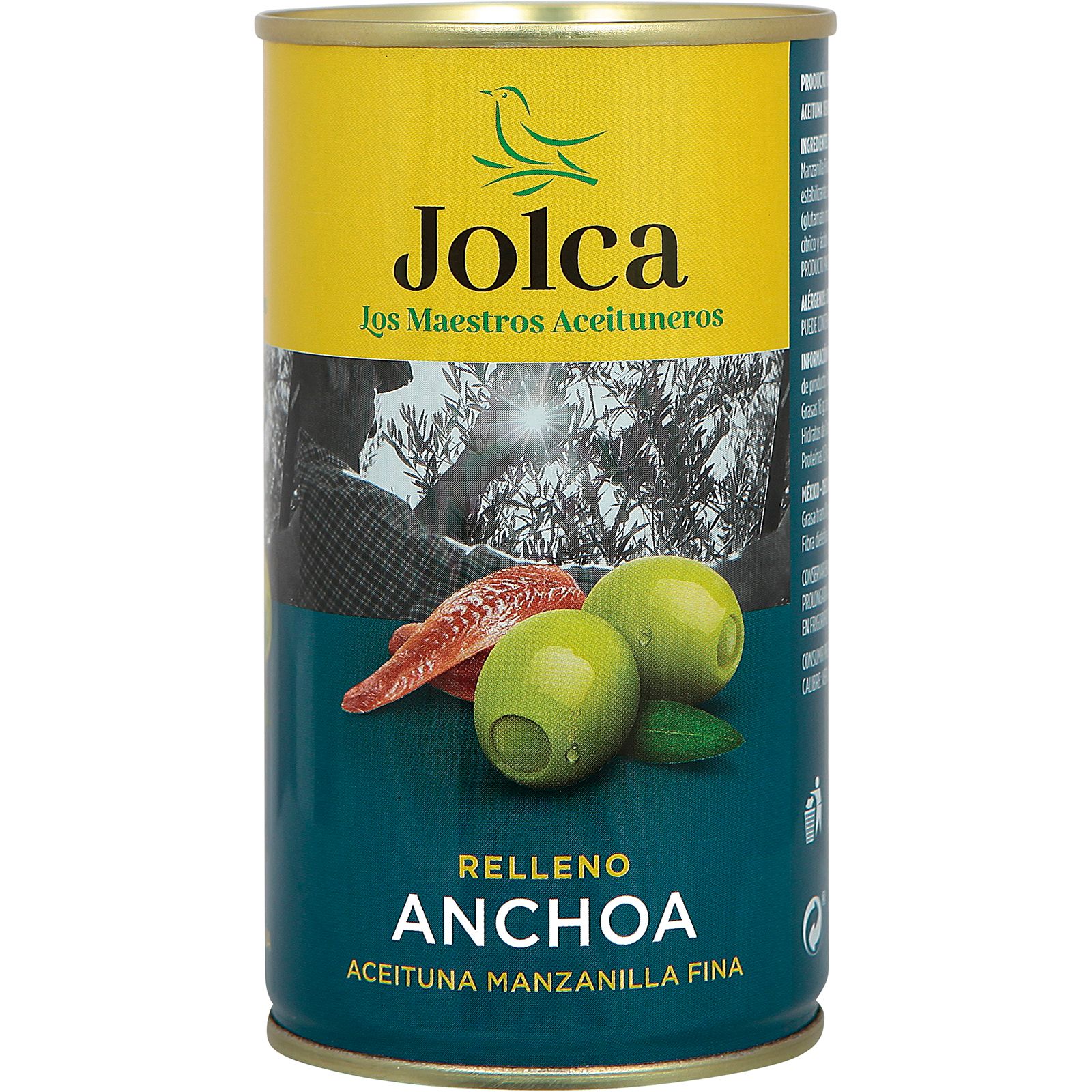 Aceitunas Rellenas de  Anchoas Lata