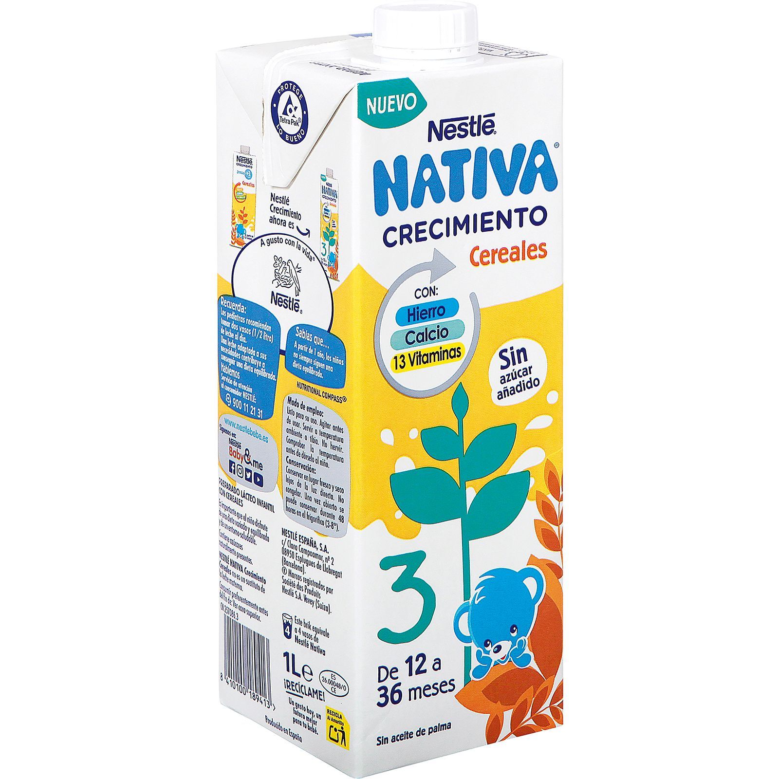 Nativa Nestlé Preparado lácteo infantil de crecimiento desde 1 año