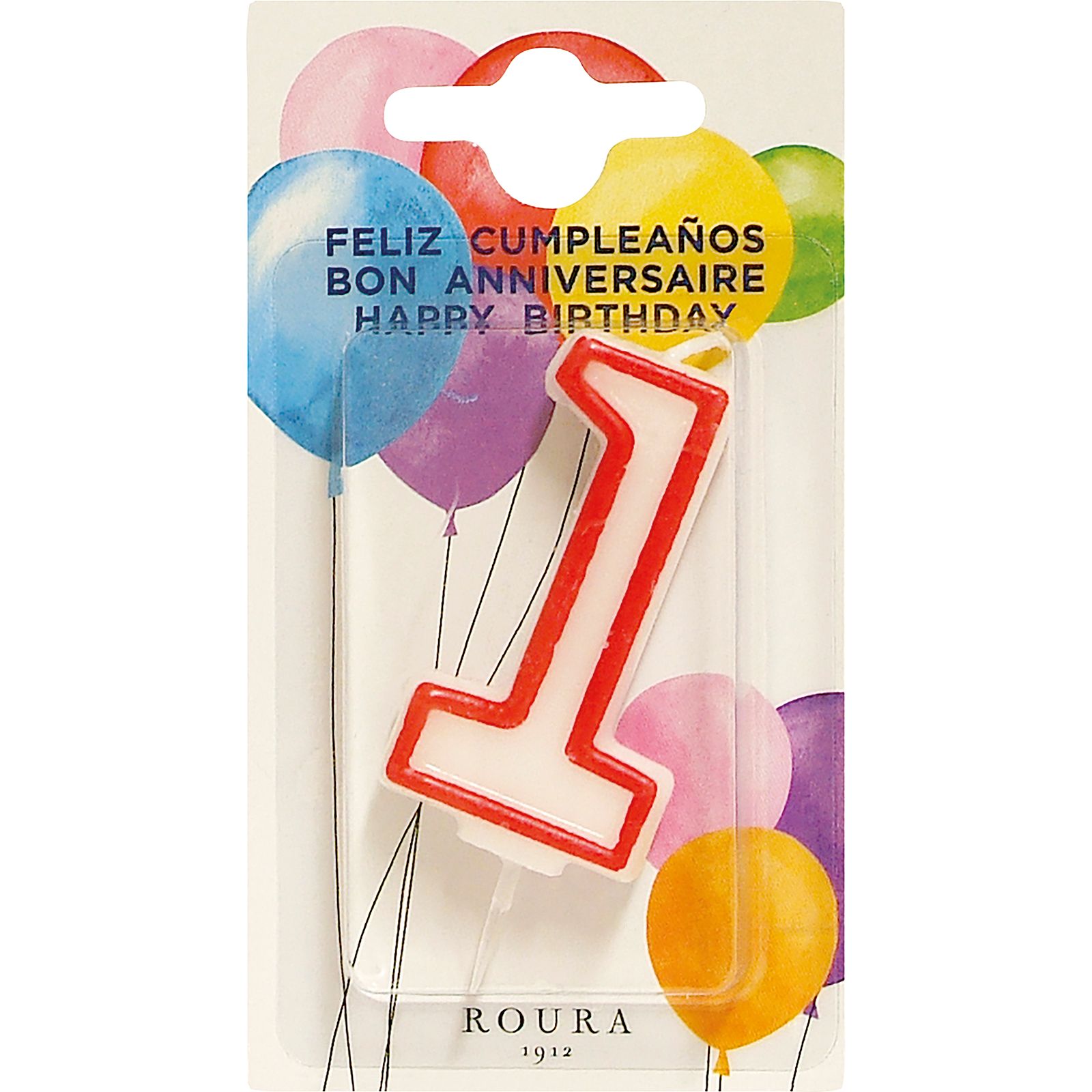 Vela de Aniversario Número 1