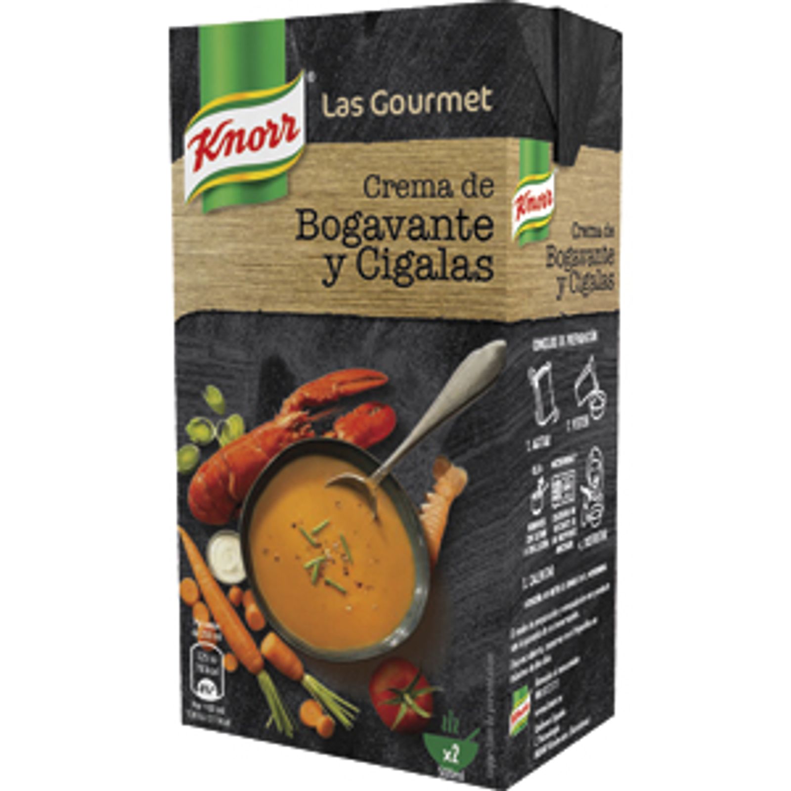 Crema Bogavante con Cigalas Brik