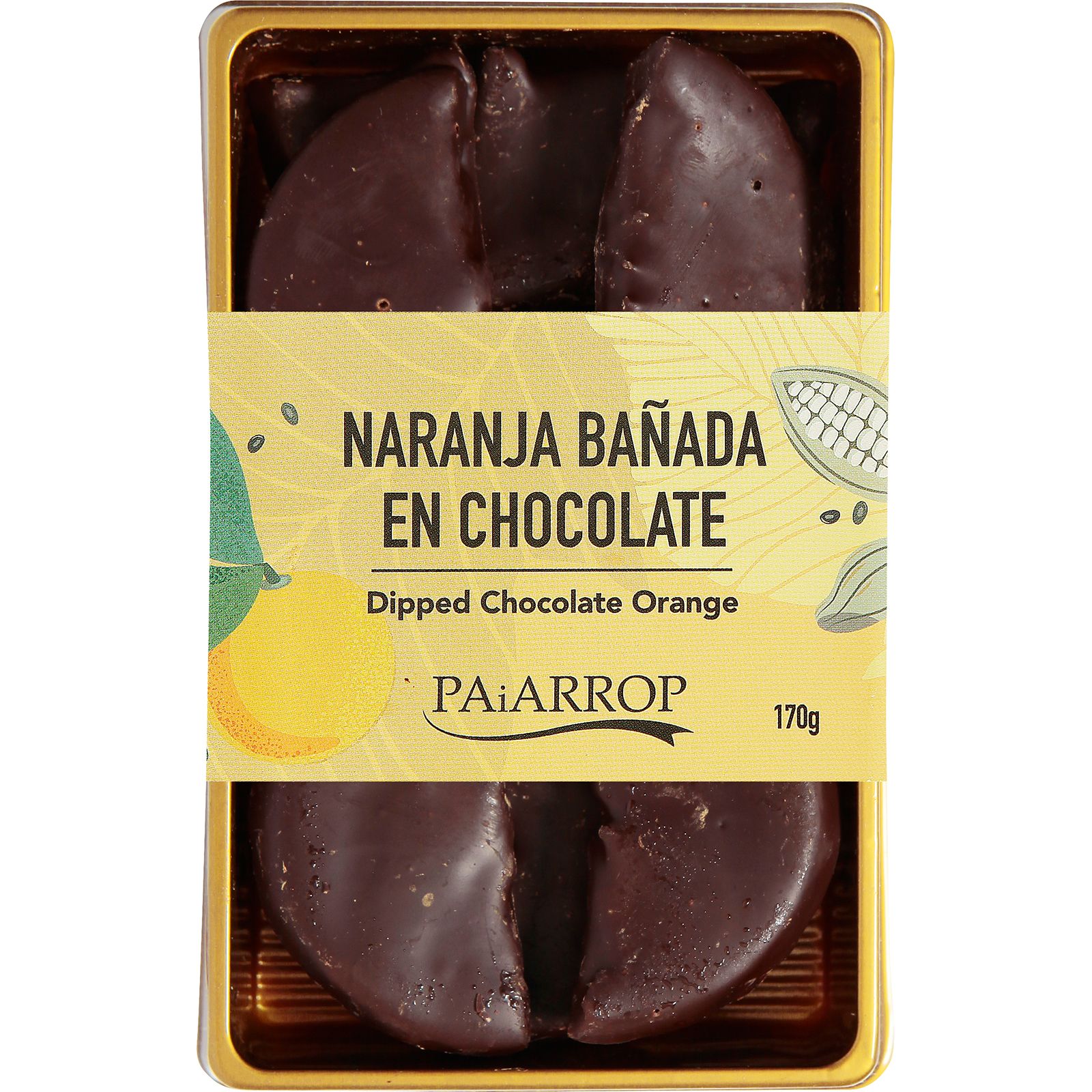 Naranja Confitada Bañada Chocolate Negro