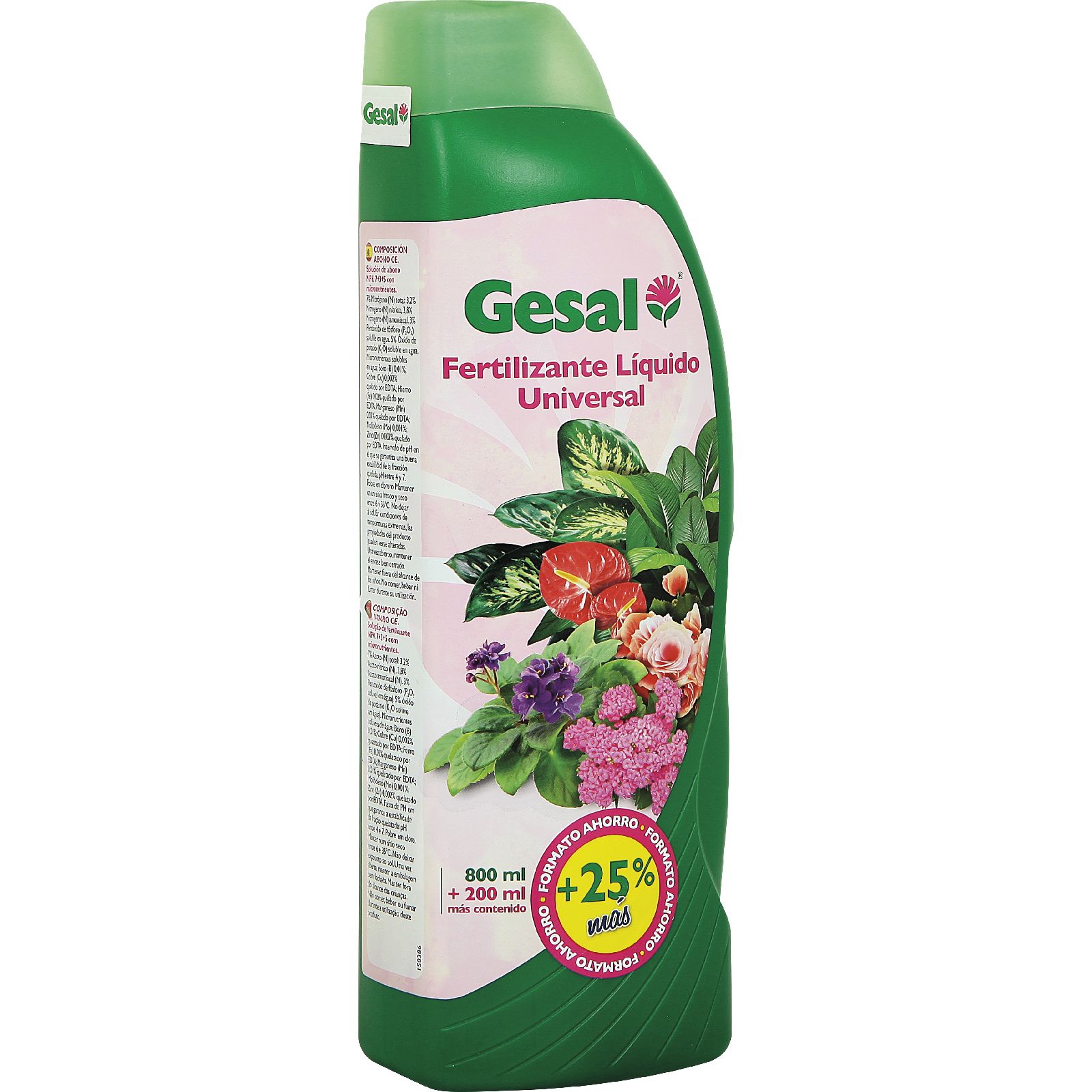 Fertilizante Líquido Universal 800+200 ml