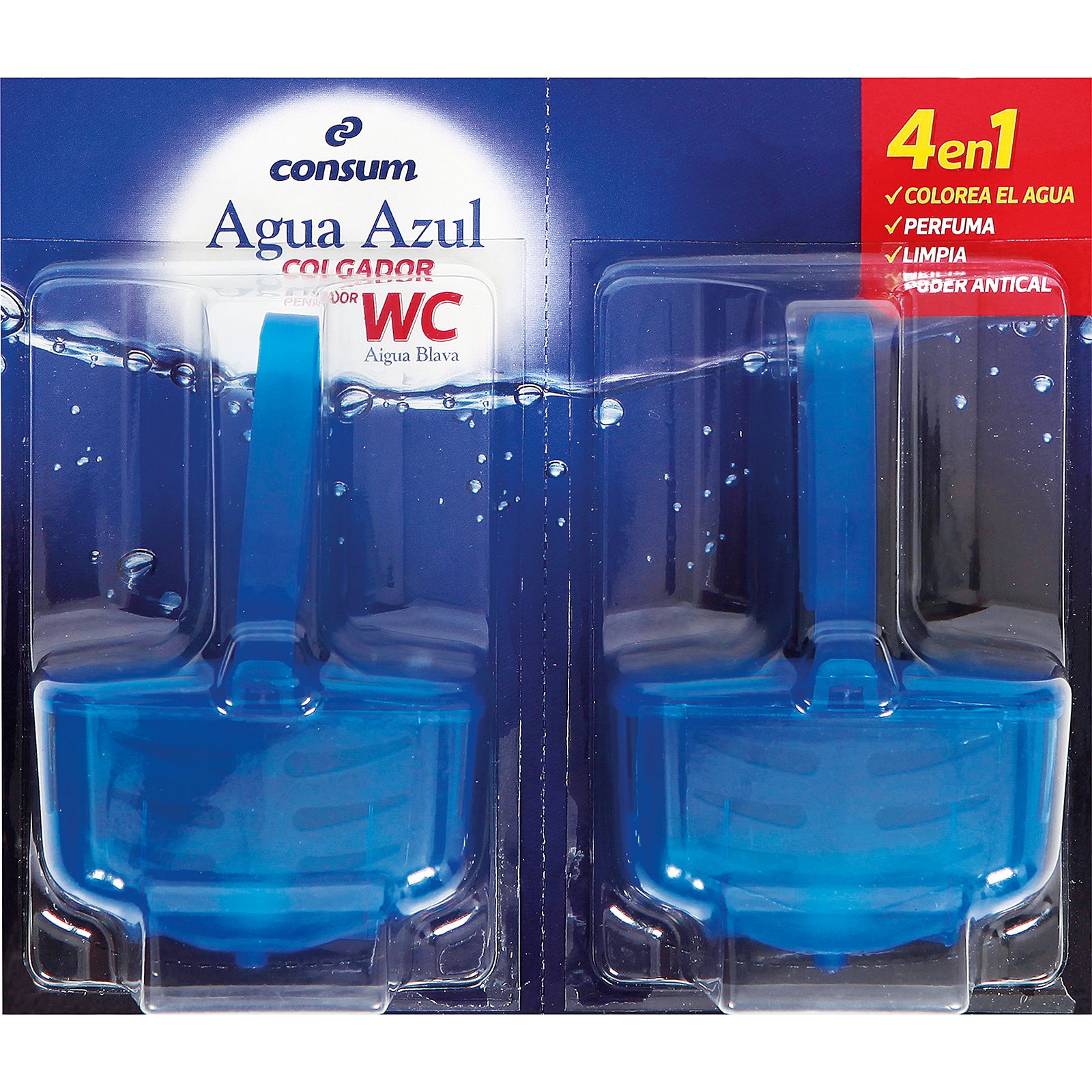 Colgador WC Agua Azul