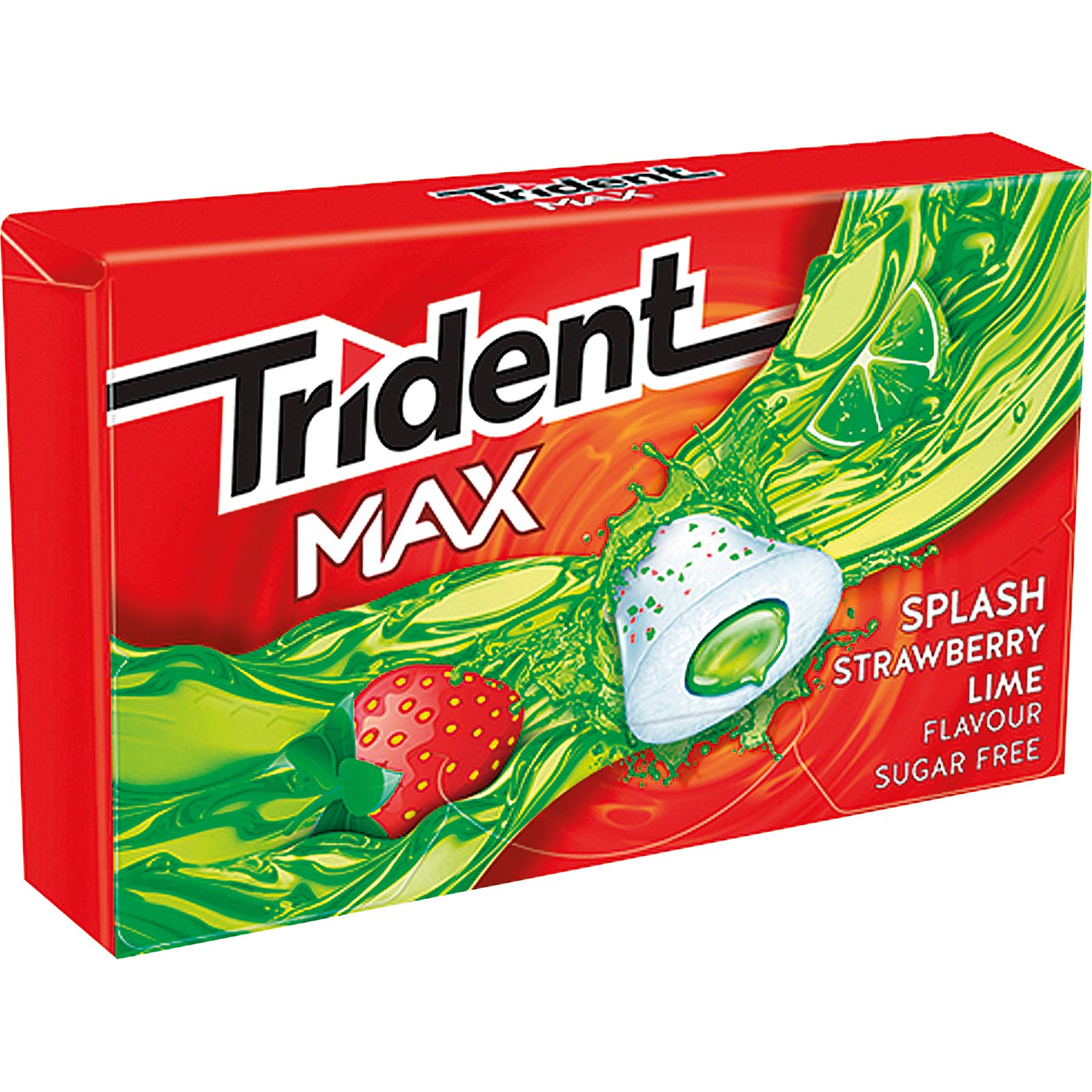 Chicle Grageado Max Sp Sabor Fresa Lima
