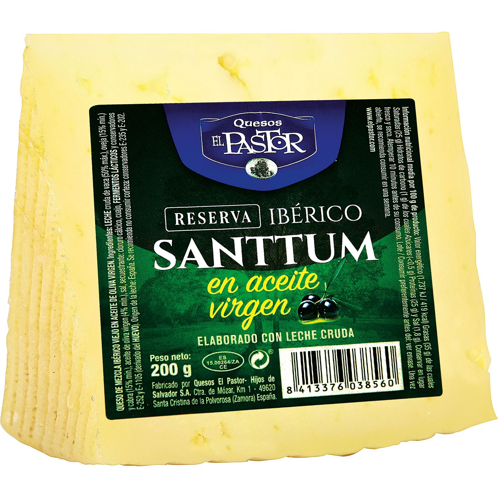 Queso Ibérico Reserva  en Aceite Virgen Santtum