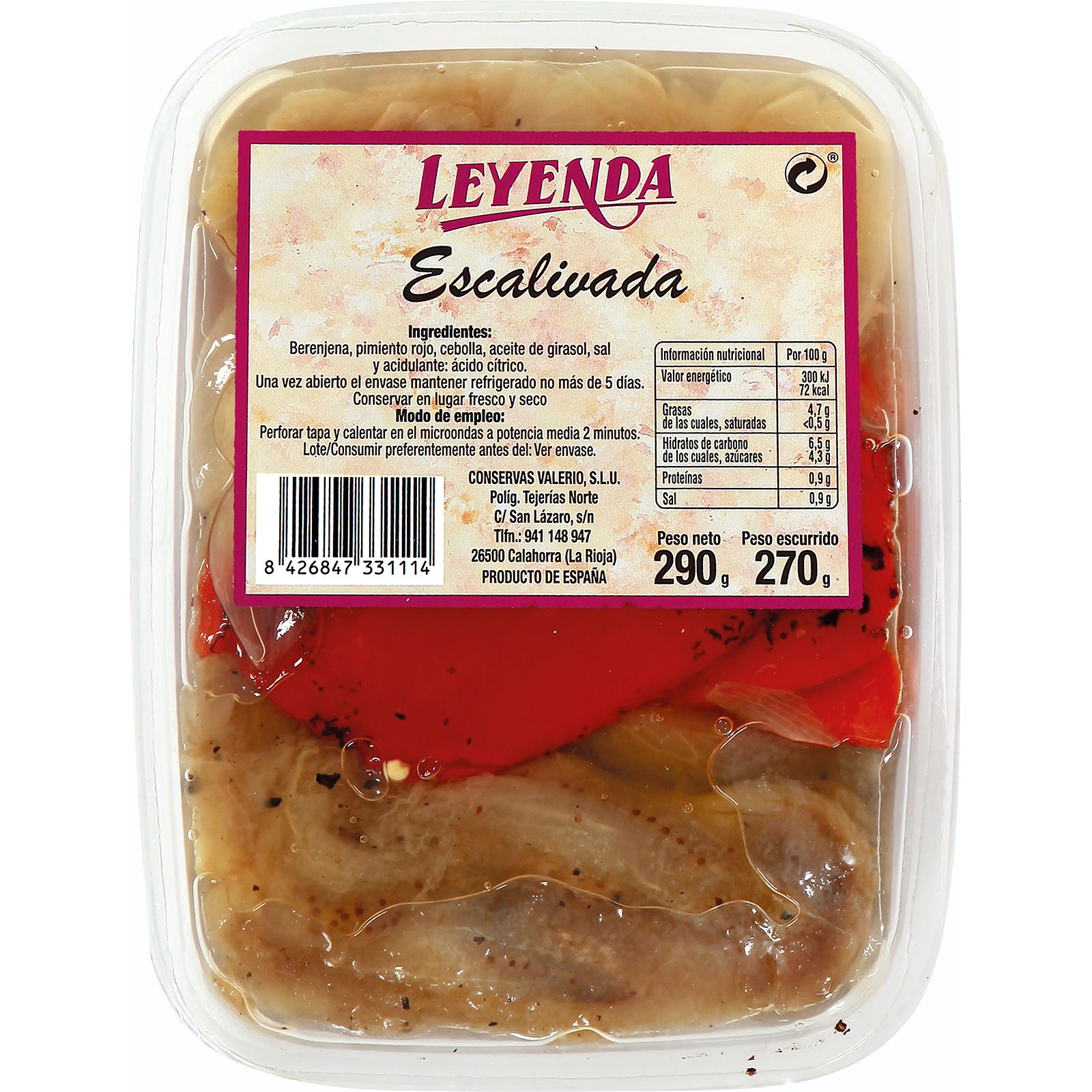 Escalivada Bandeja