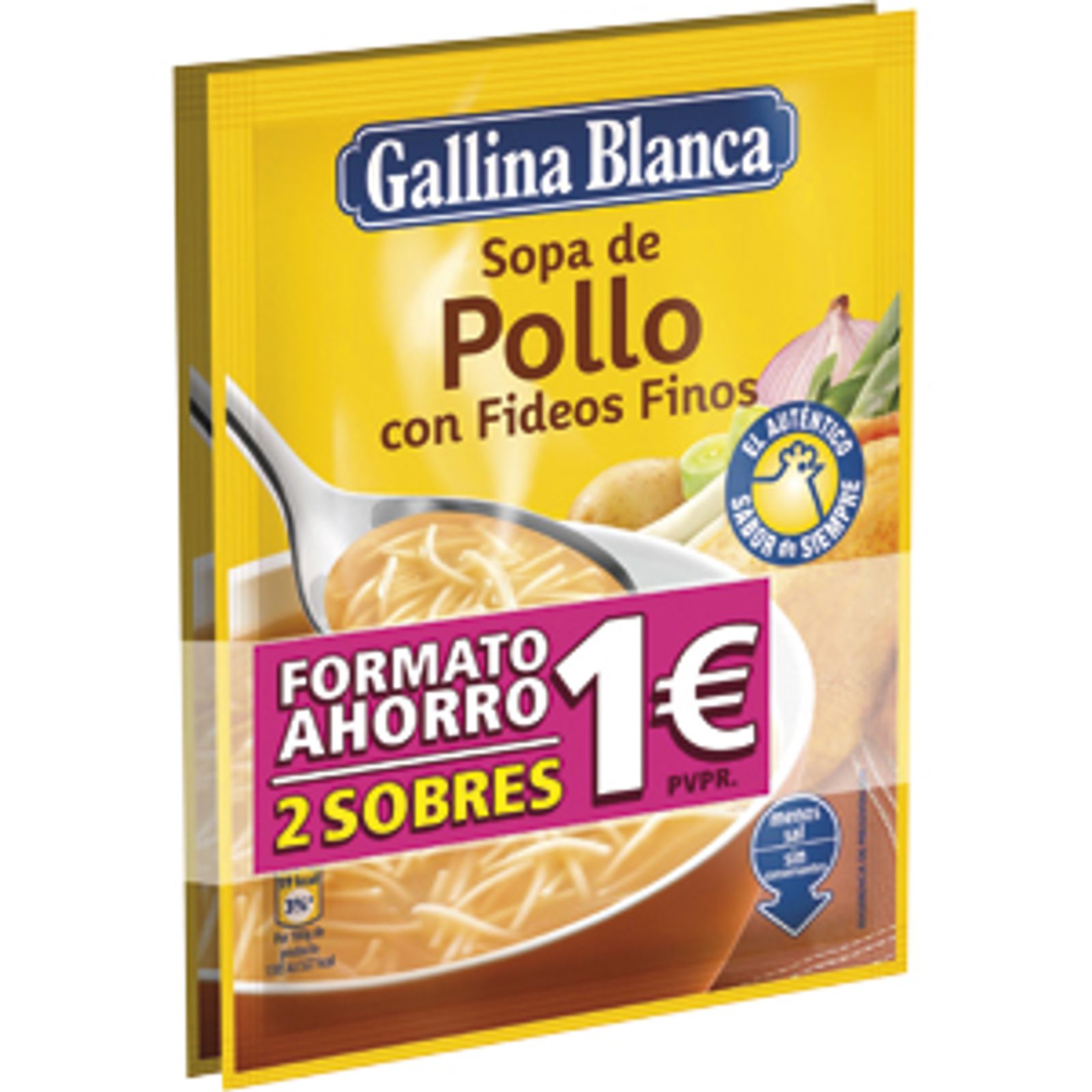 Sopa Pollo con Fideos Pack Dúo