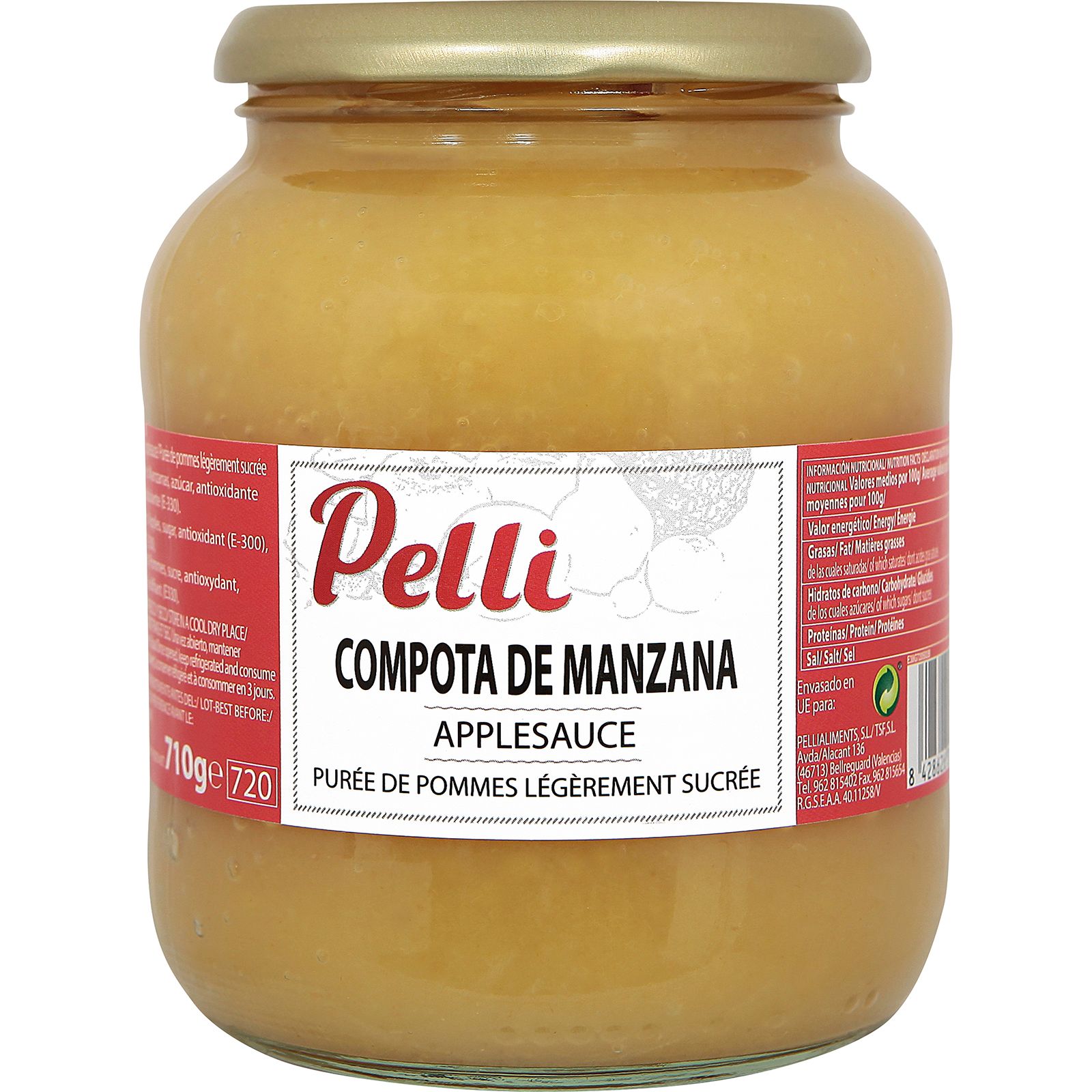 Compota de Manzana Frasco
