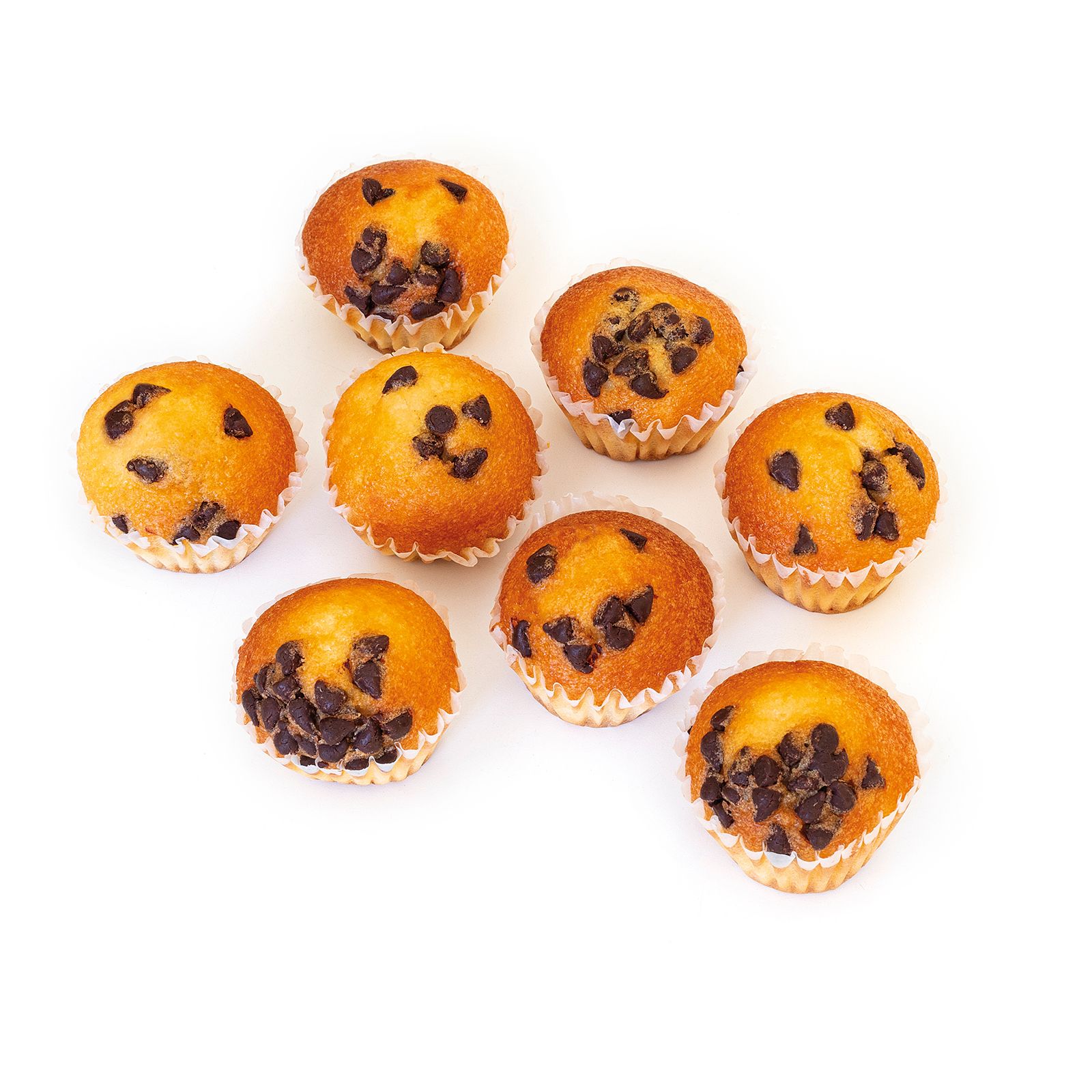 Mini Magdalenas Rellenas de Chocolate