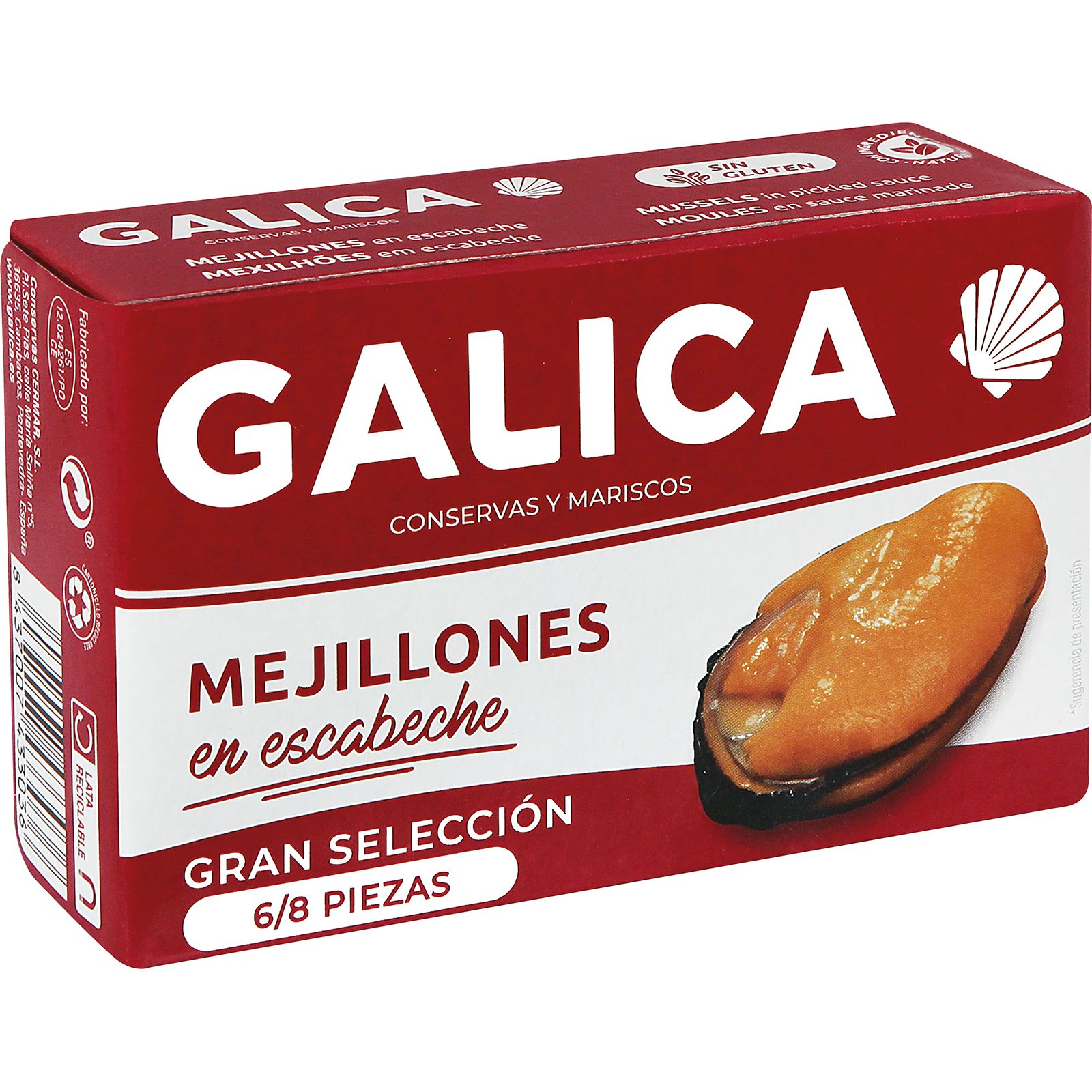 Mejillón Escabeche Gallego 6/8 Piezas