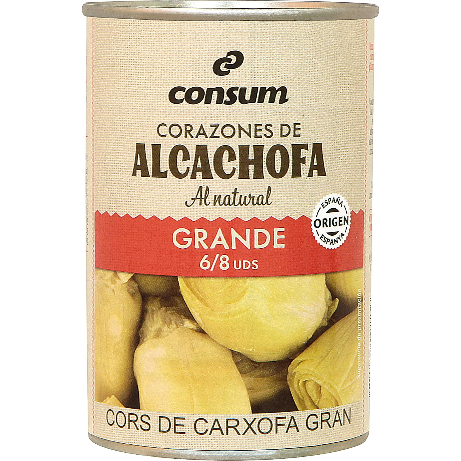 Corazones de Alcachofa Grande 6/8 Unidades