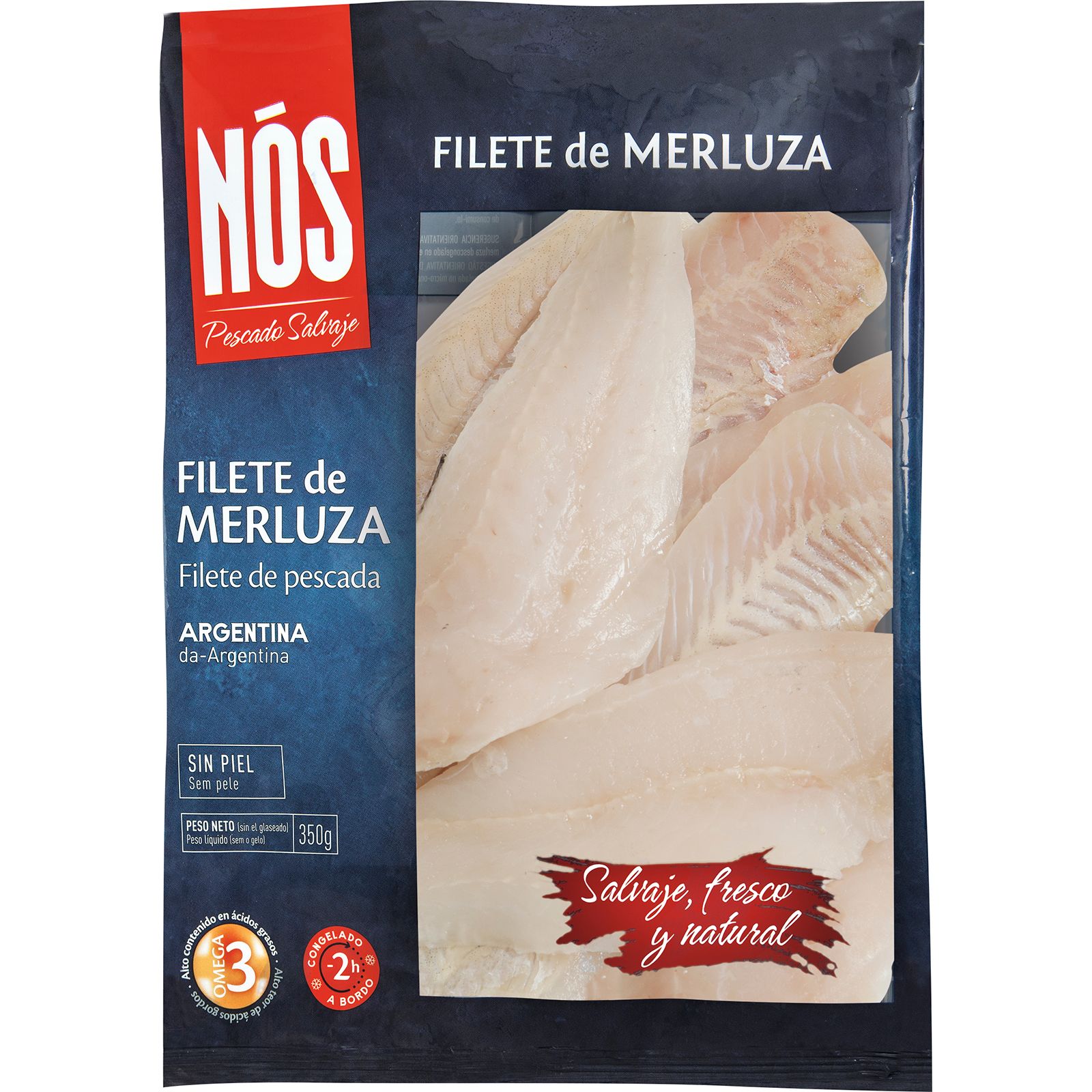Filete Merluza Argentina sin Piel
