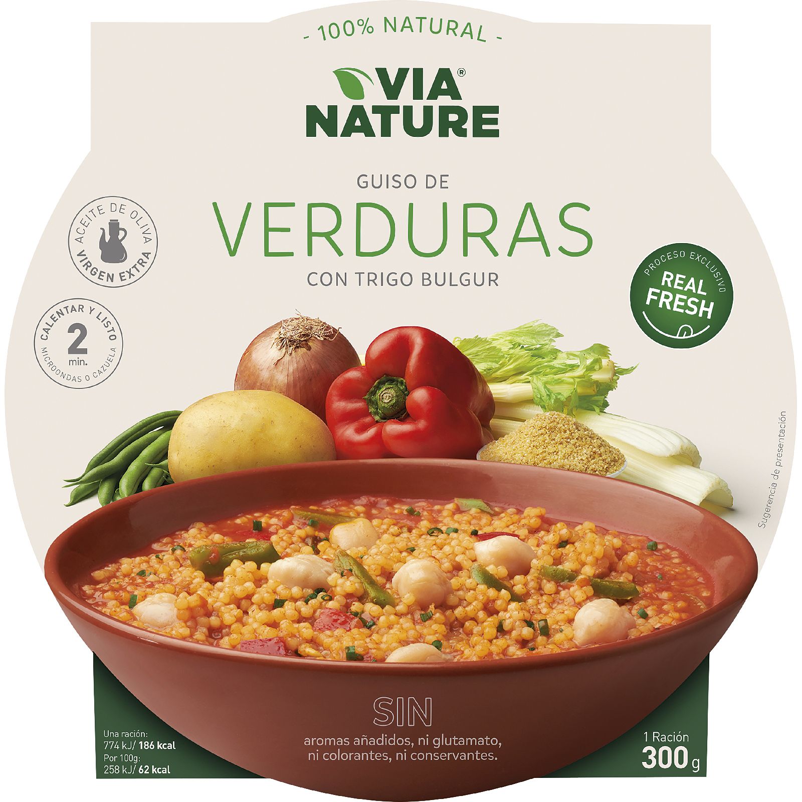 Guiso de Verduras y Trigo Bulgur