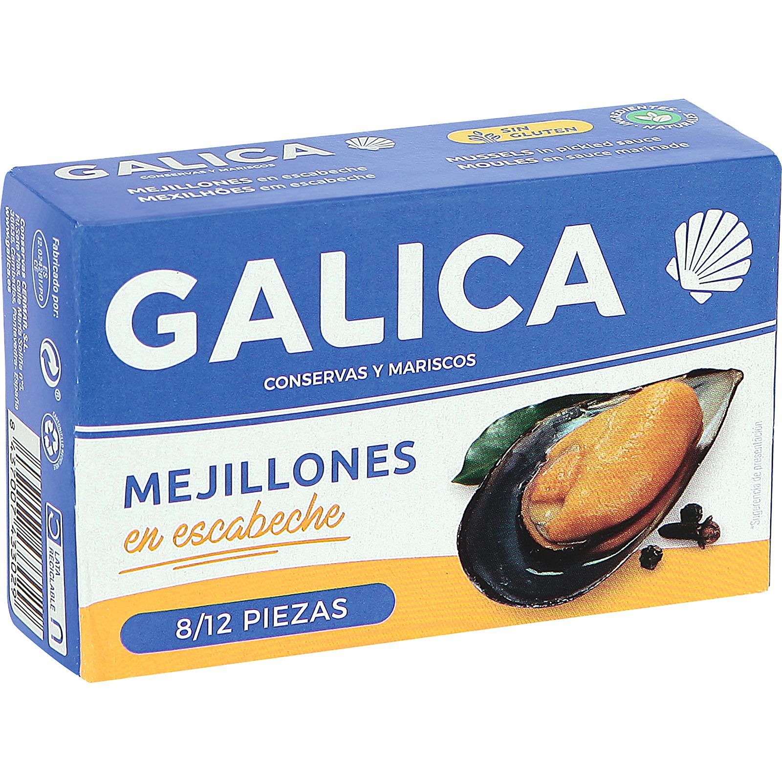 Mejillón Escabeche 8/12 Piezas