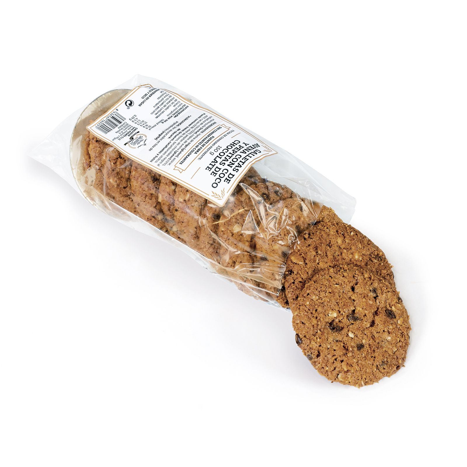 Galletas Avena Coco y Pepitas de Chocolate