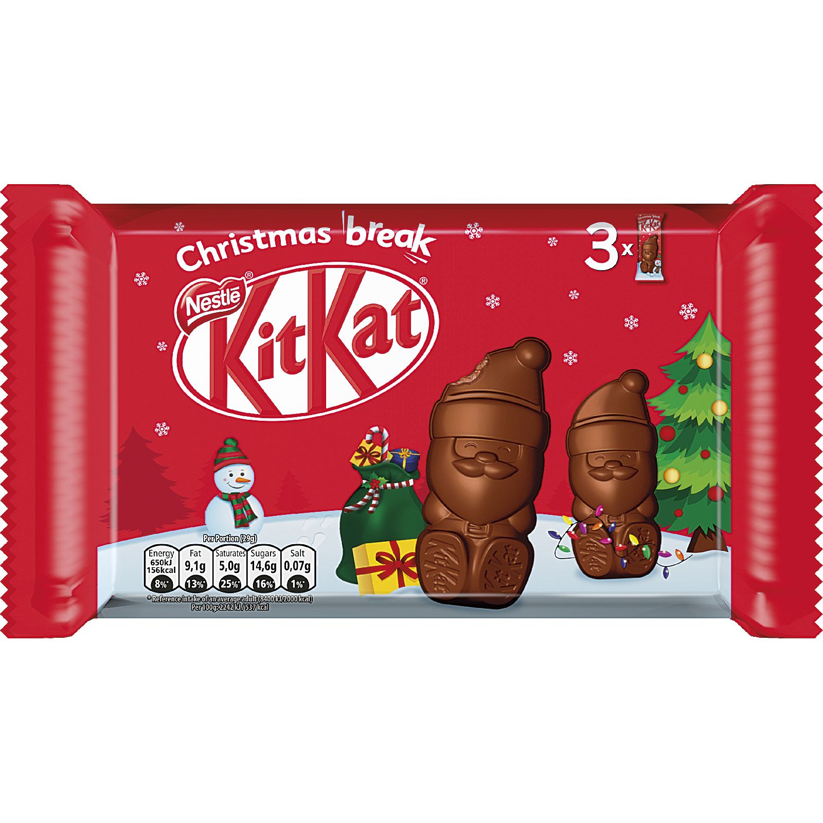 Lata Navidad Kit Kat Papá Noel