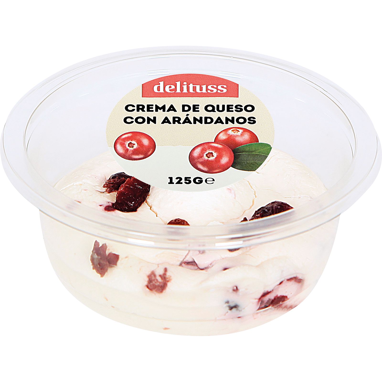 Crema de Queso con Arándanos