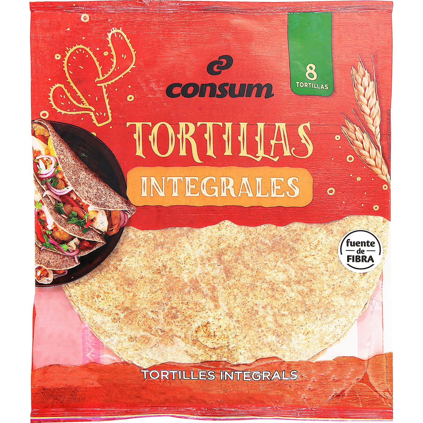 Tortillas Integrales 8 Unidades