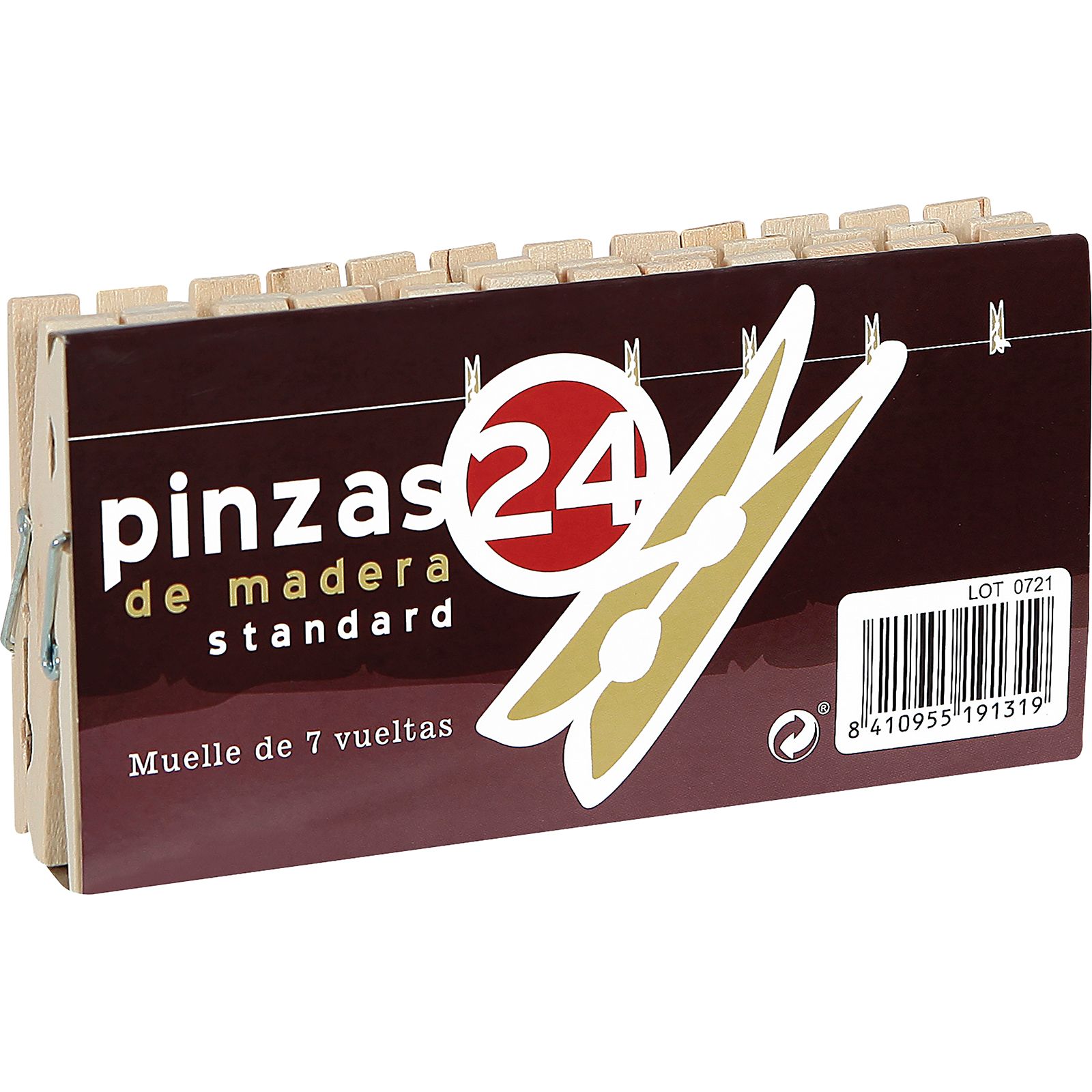 Pinza de Madera 24 Unidades