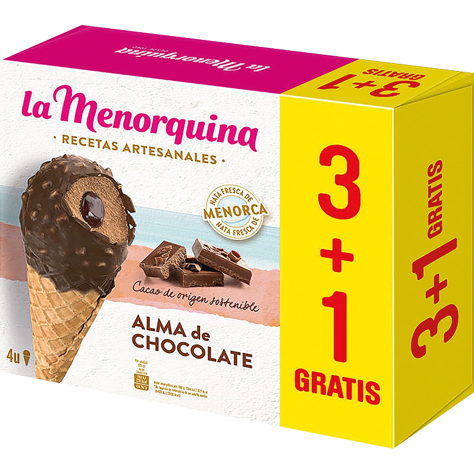 Cono Alma de Chocolate 3+1