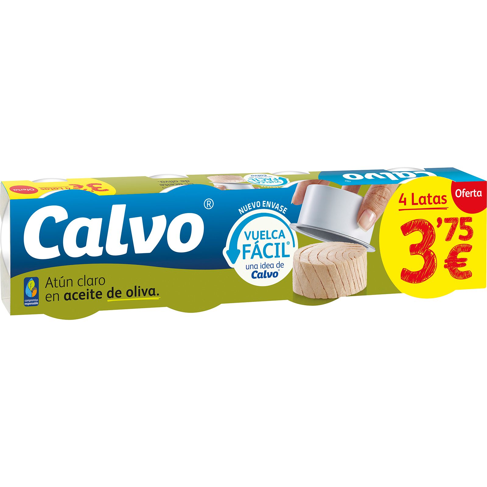 Atún Claro Aceite Oliva Pack 4