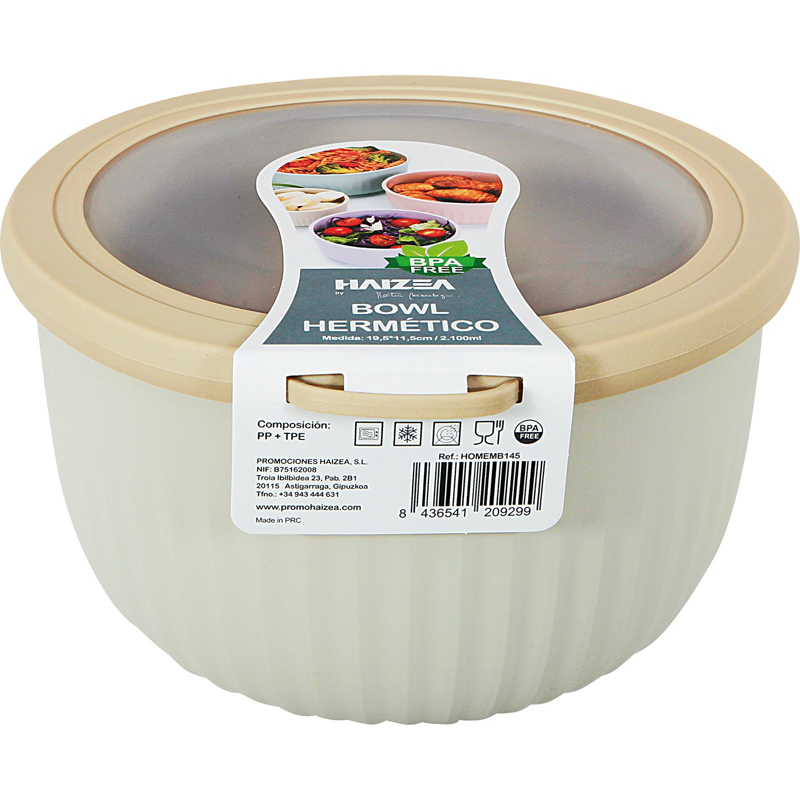 Hermético Redondo 2100 mL