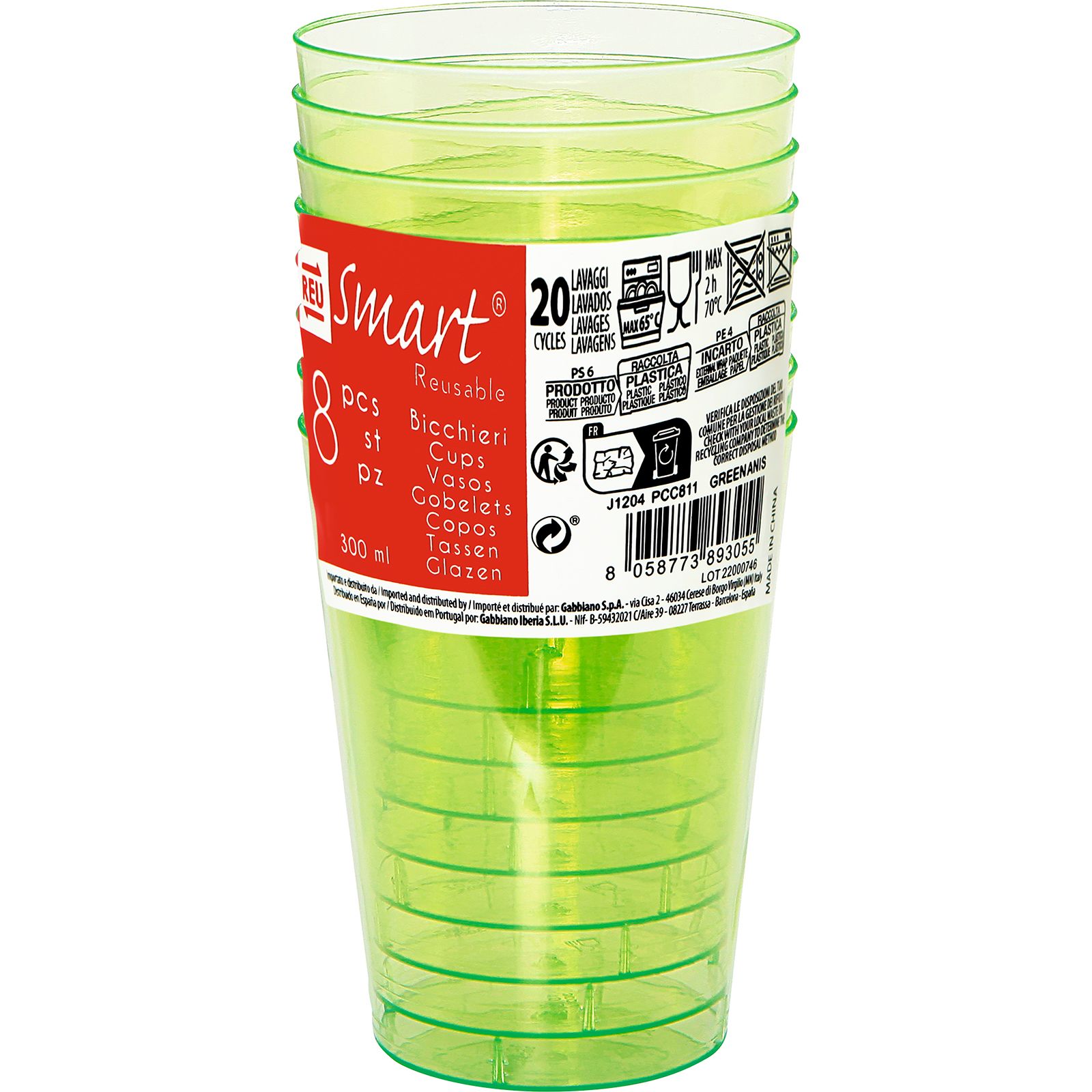 Vaso Reutilizable Color Verde