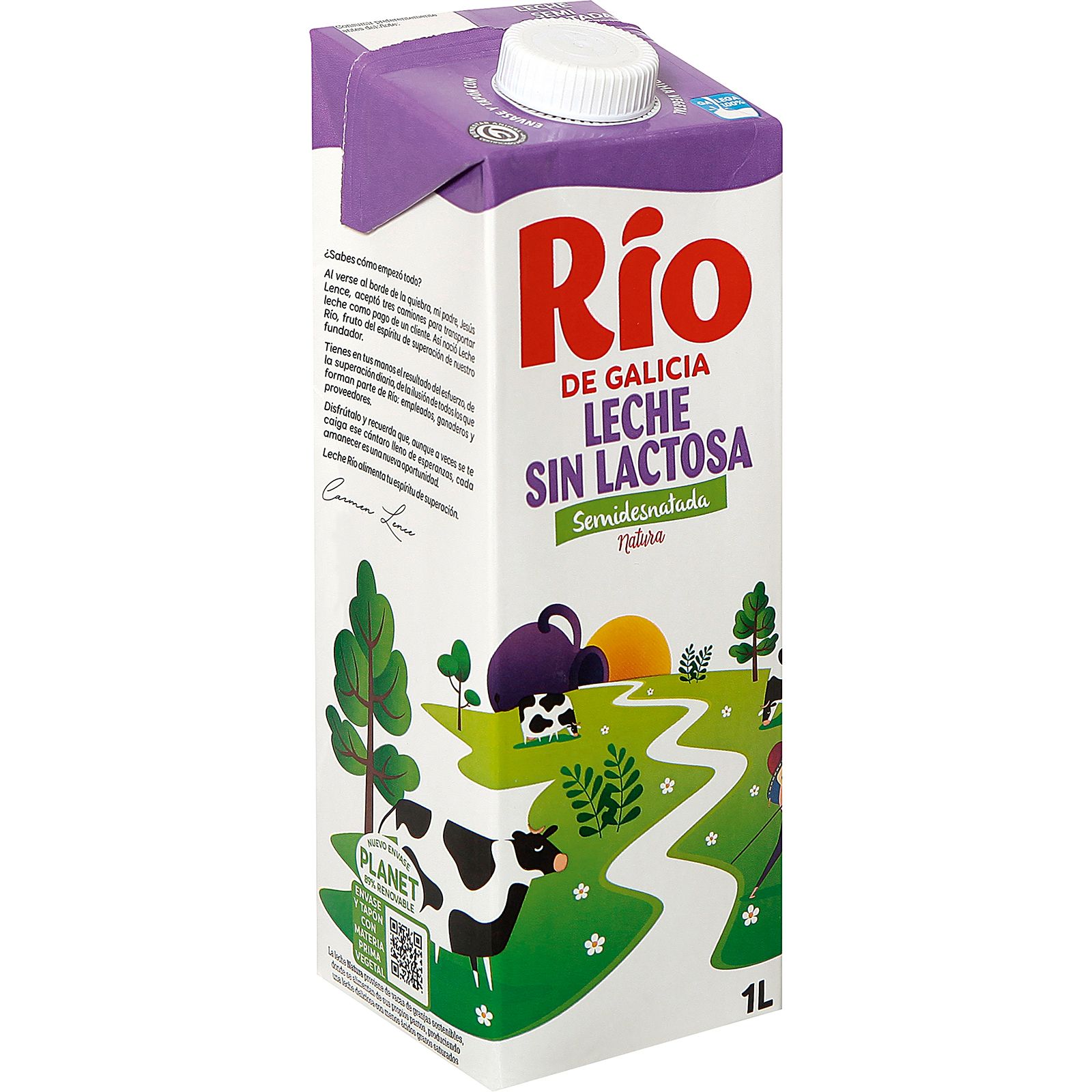Leche sin Lactosa Semidesnatada Brik