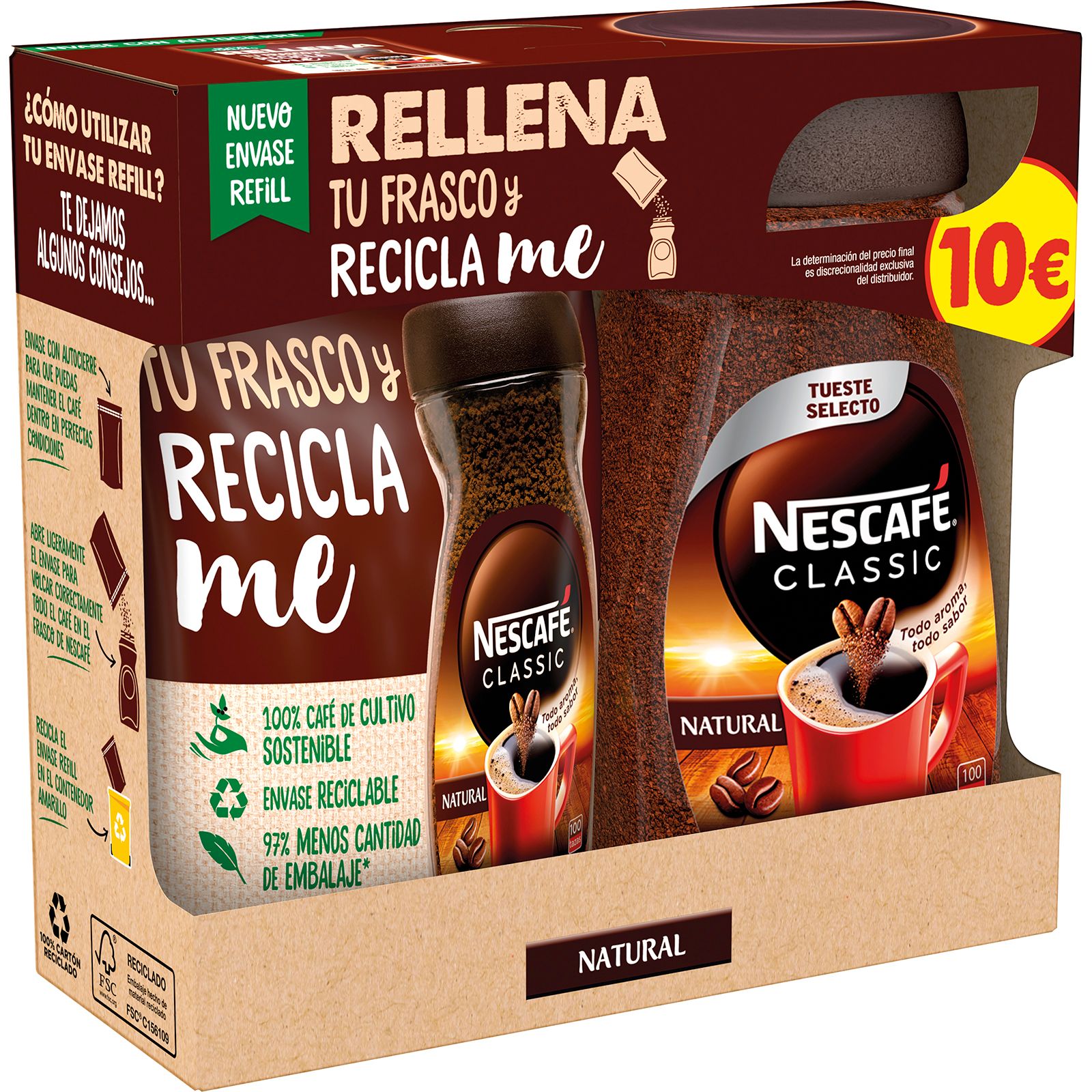 Café Soluble Natural más Doypack