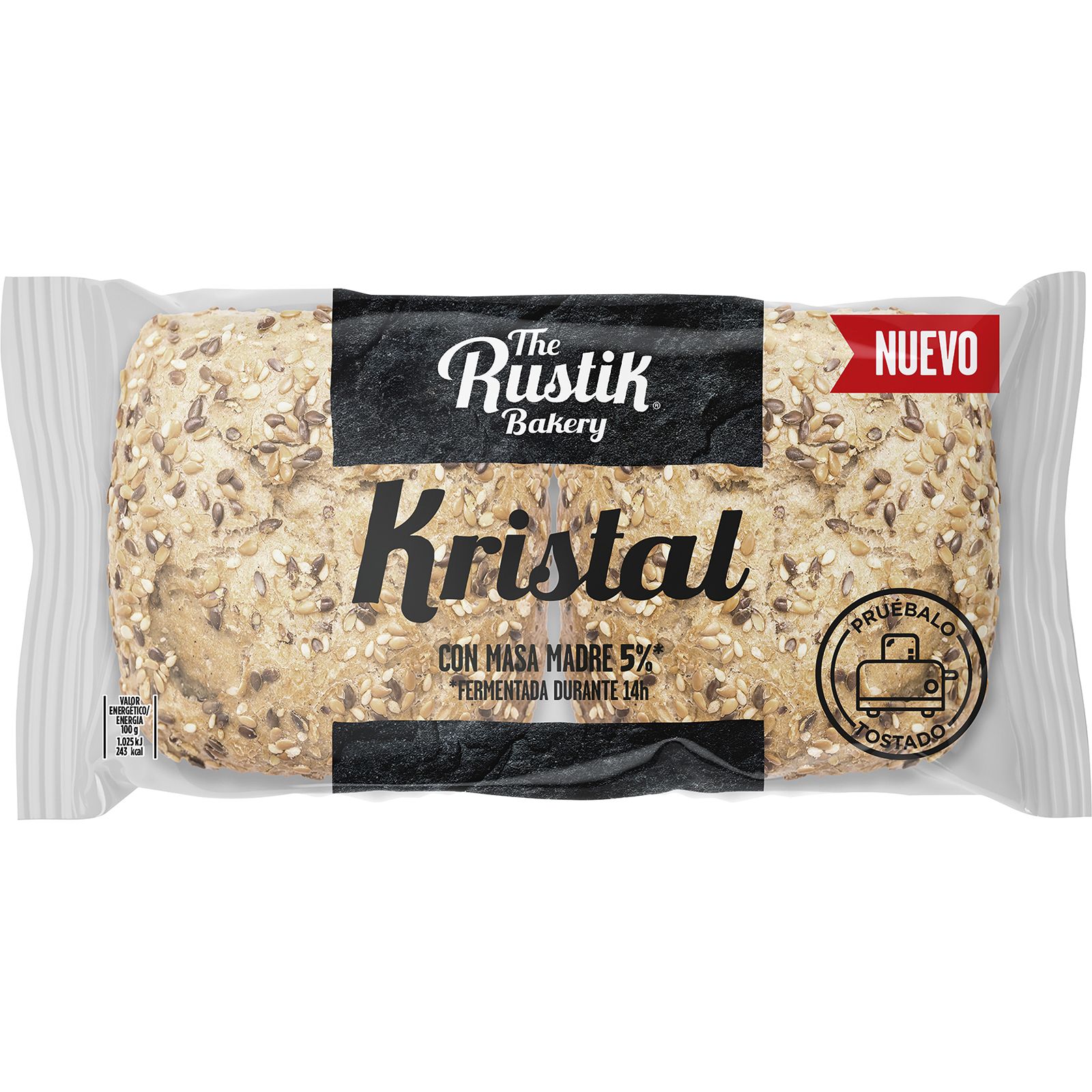 Pan Kristal Cereales con Masa Madre 5%