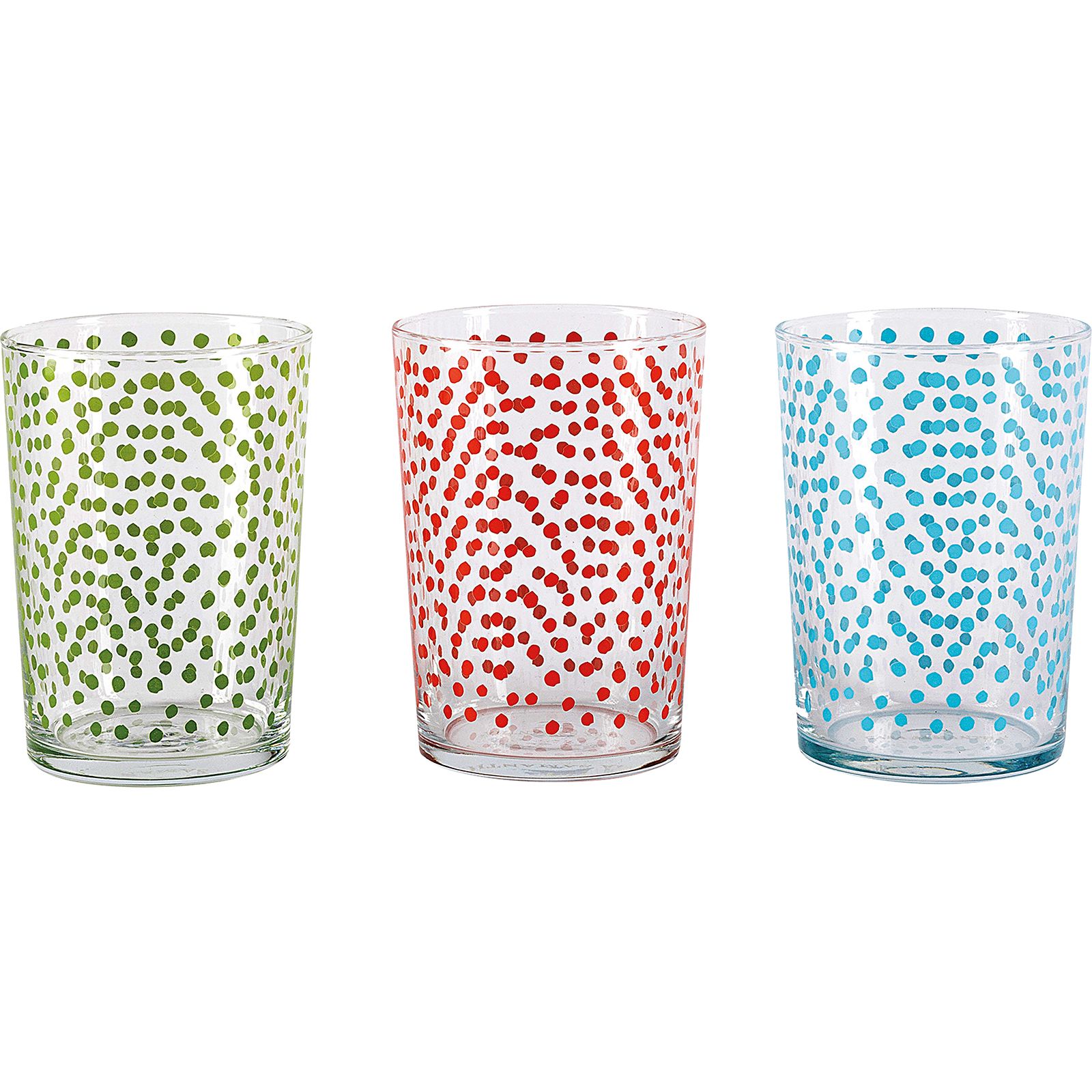 Set de Vasos de Agua Puntos, 0,52 L