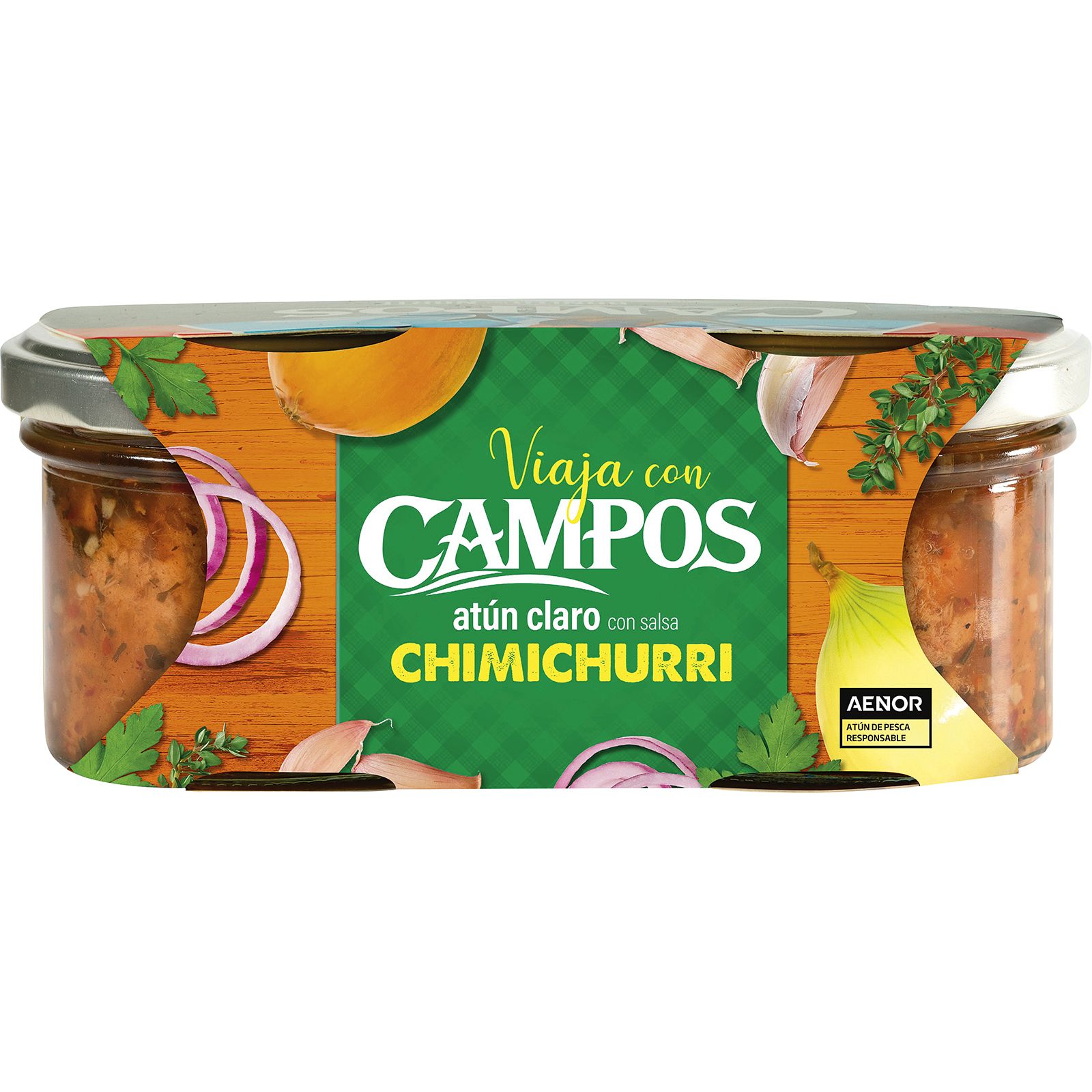 Atún Claro con Salsa Chimichurri