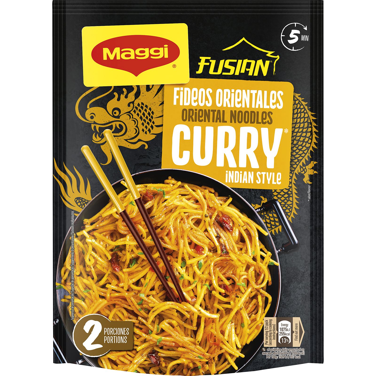 Fideos Orientales Sabor Curry