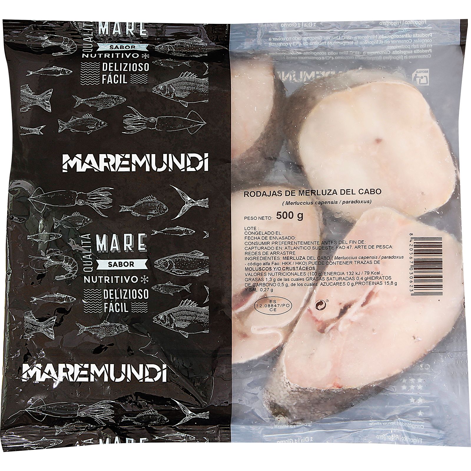 Rodaja de Merluza Cabo 500 grs