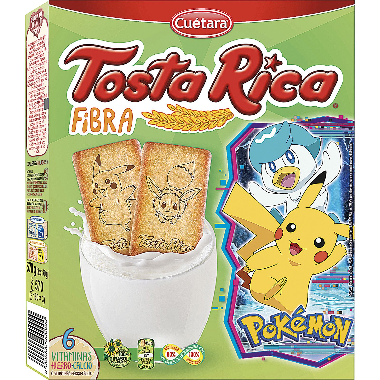 Galleta Tostarica Fibra Caja
