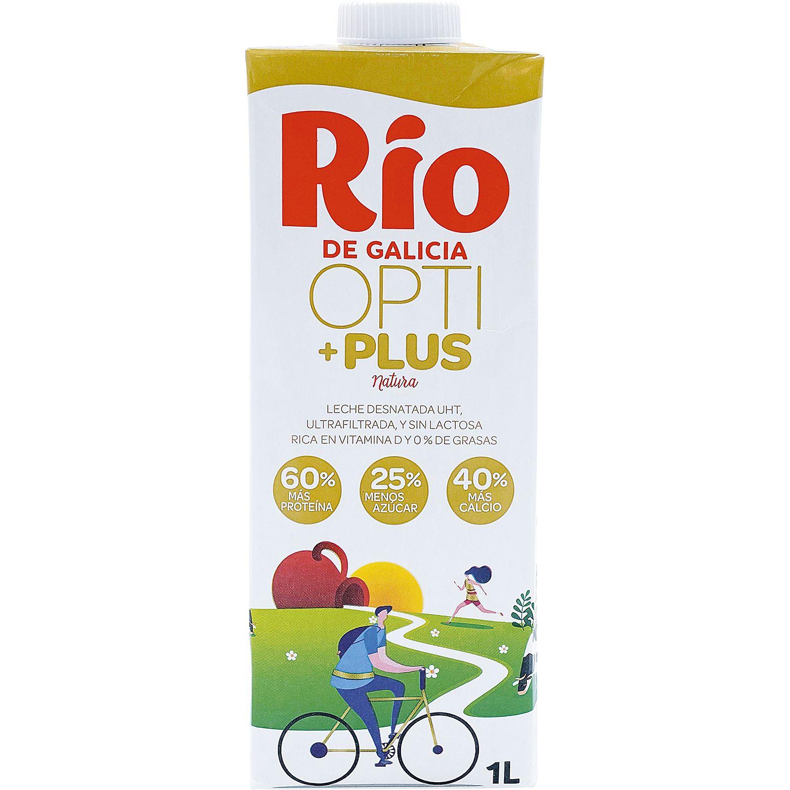Leche Desnatada Sin Lactosa Opti Plus