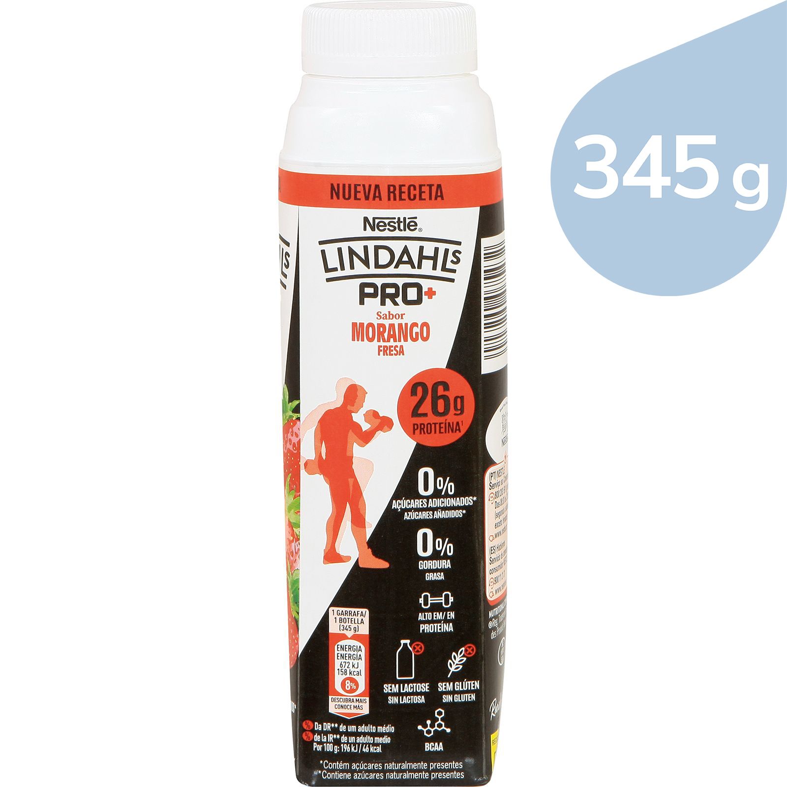 Yogur Líquido Proteico LIndahls Sabor Fresa