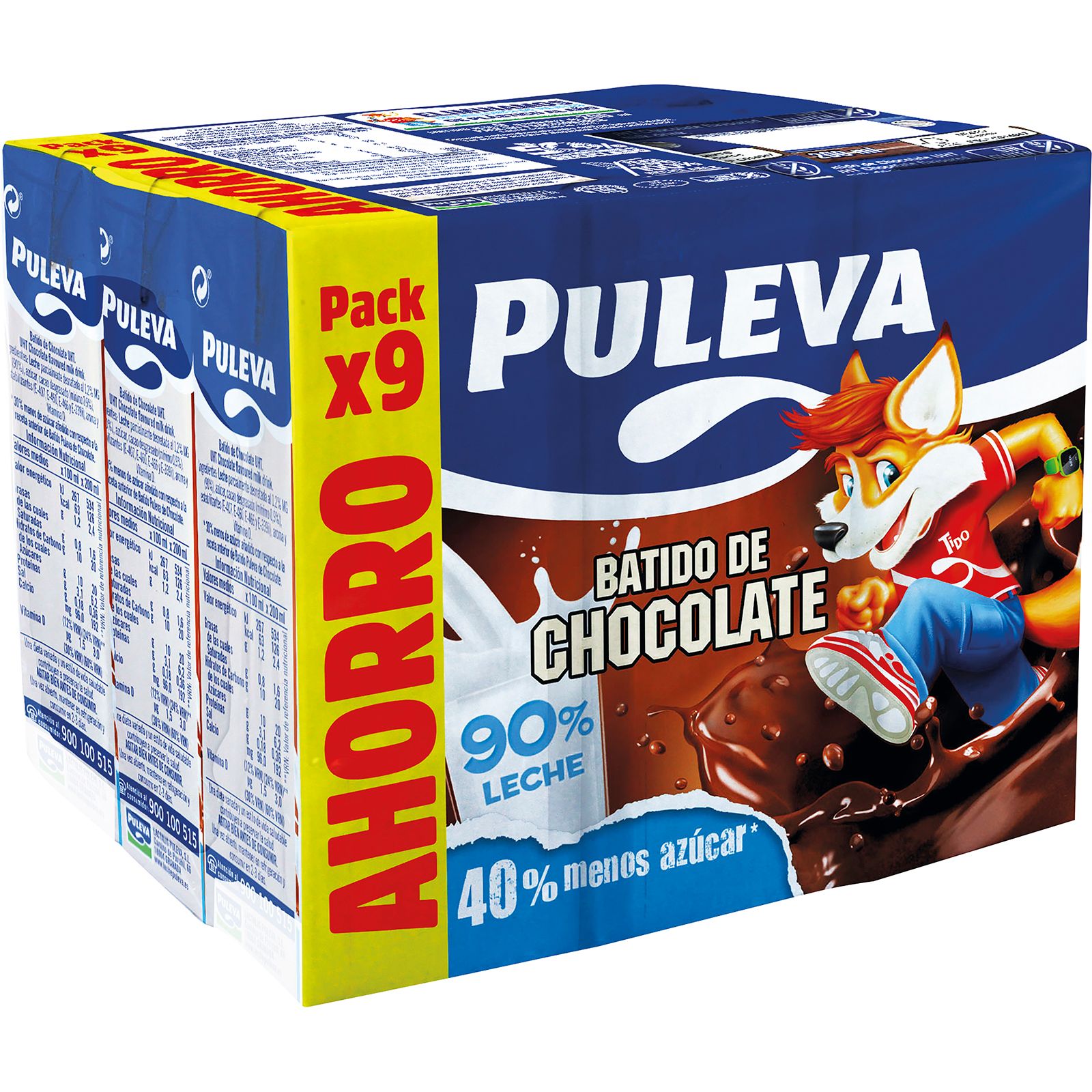 Batido de Chocolate Minibrick Pack de 9