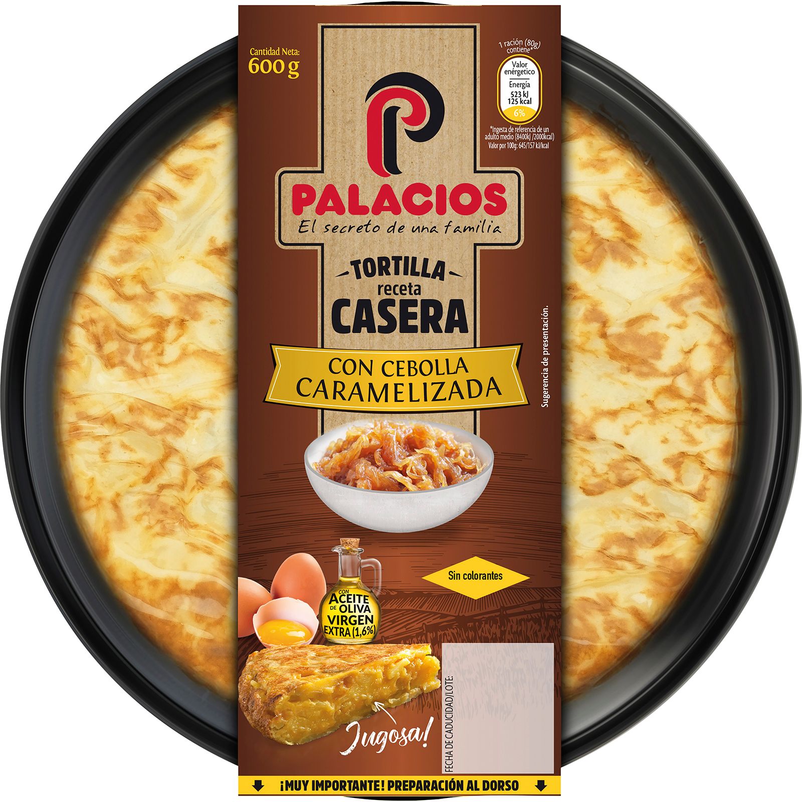 Tortilla con Cebolla Caramelizada