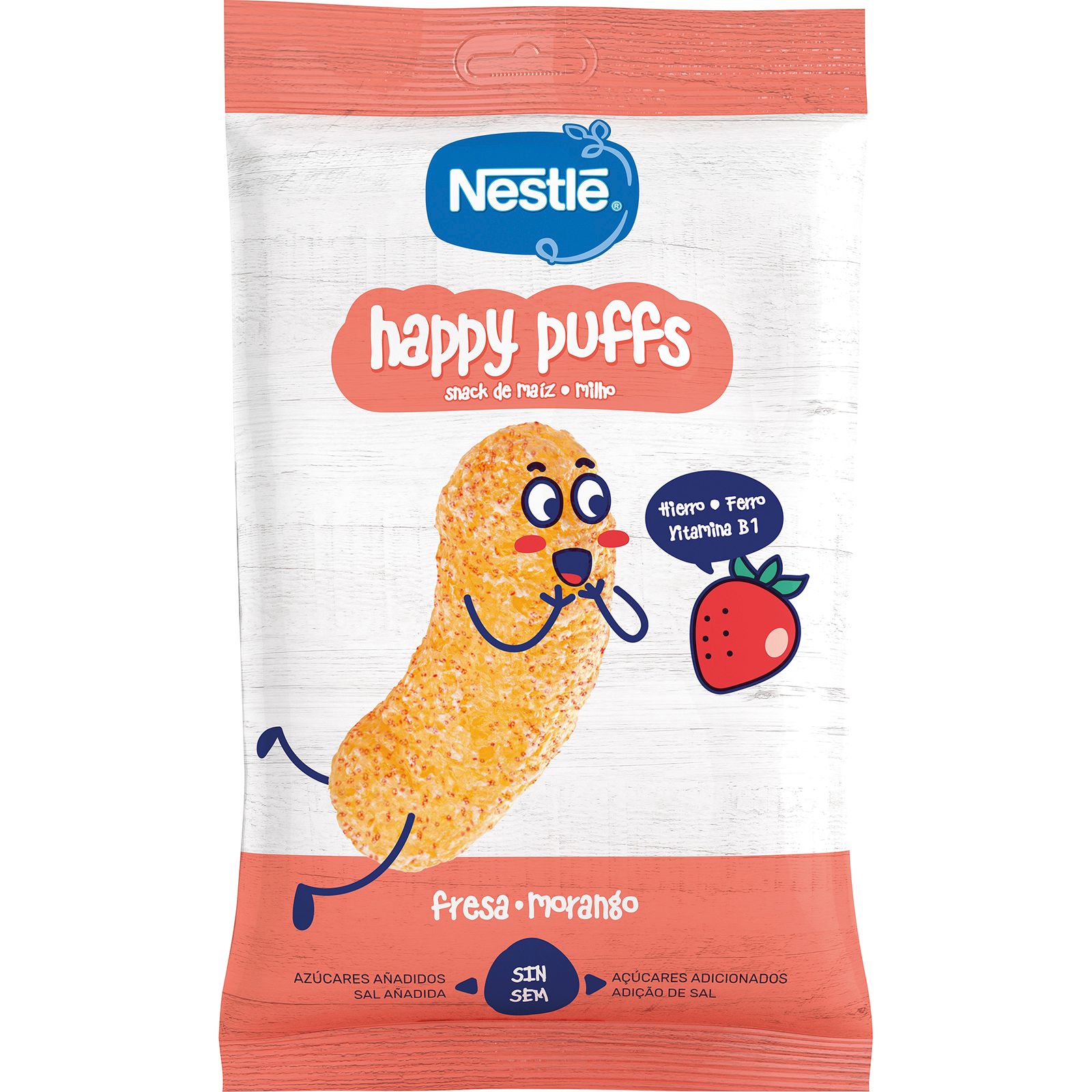 Snack Maiz sabor Fresa HappyPuffs