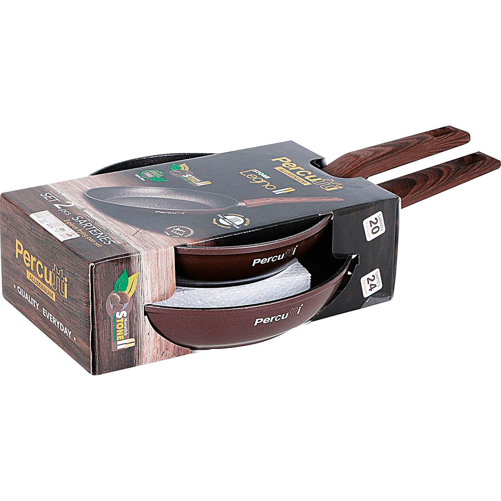 Set Sartenes 20 y 24 cm Legno 2.0