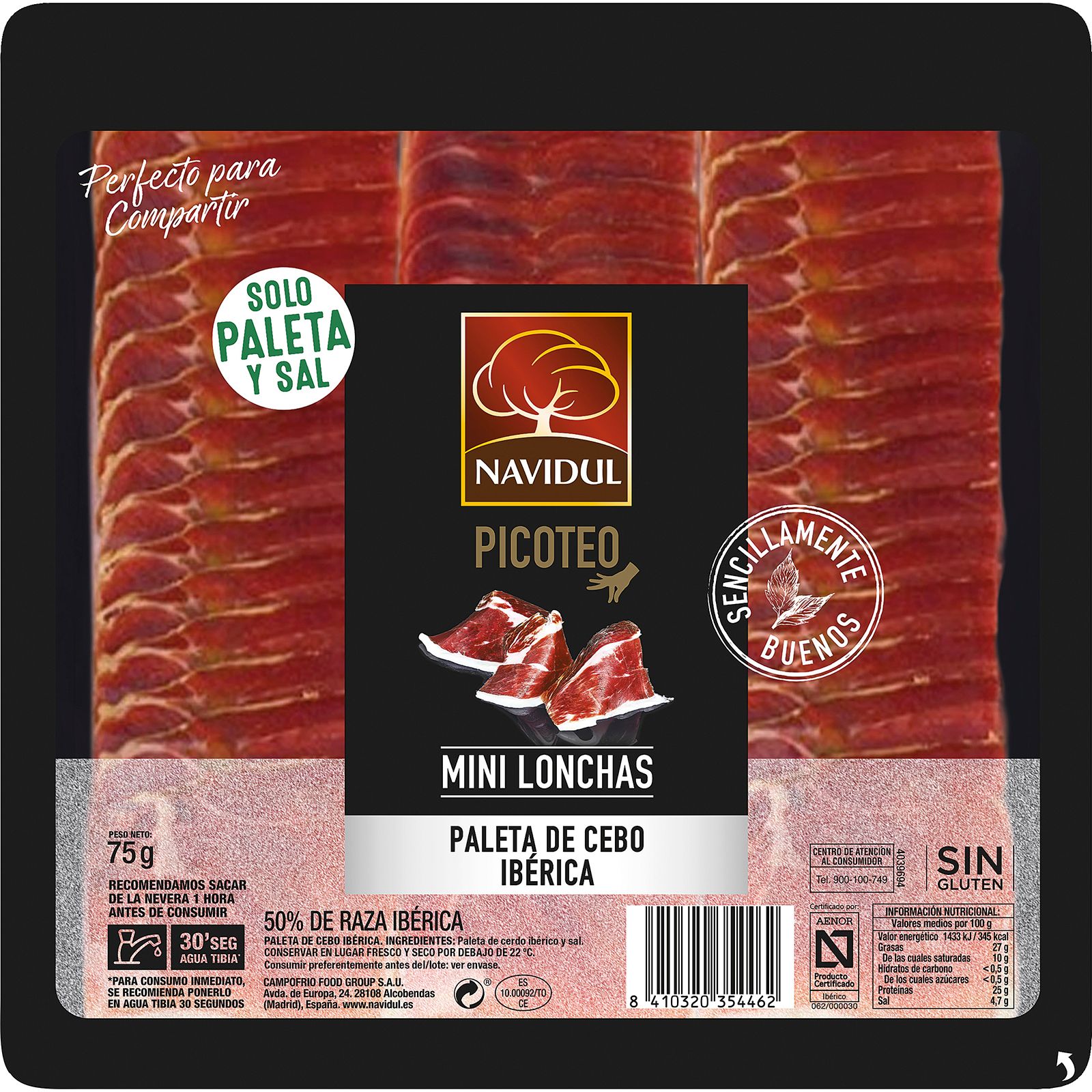 Paleta de Cebo Ibérica Mini Lonchas Picoteo